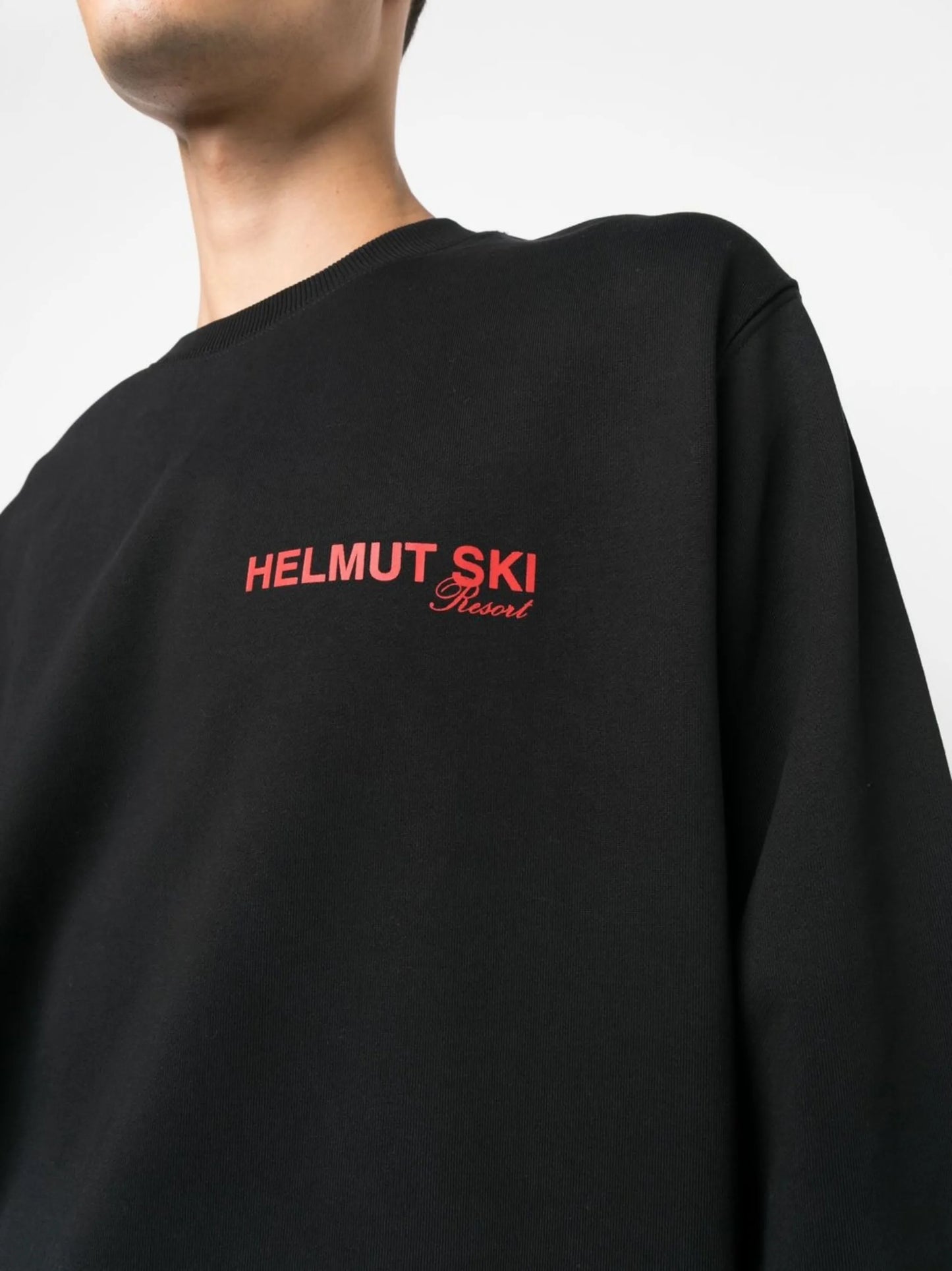 Black Logo-Print Sweatshirt
