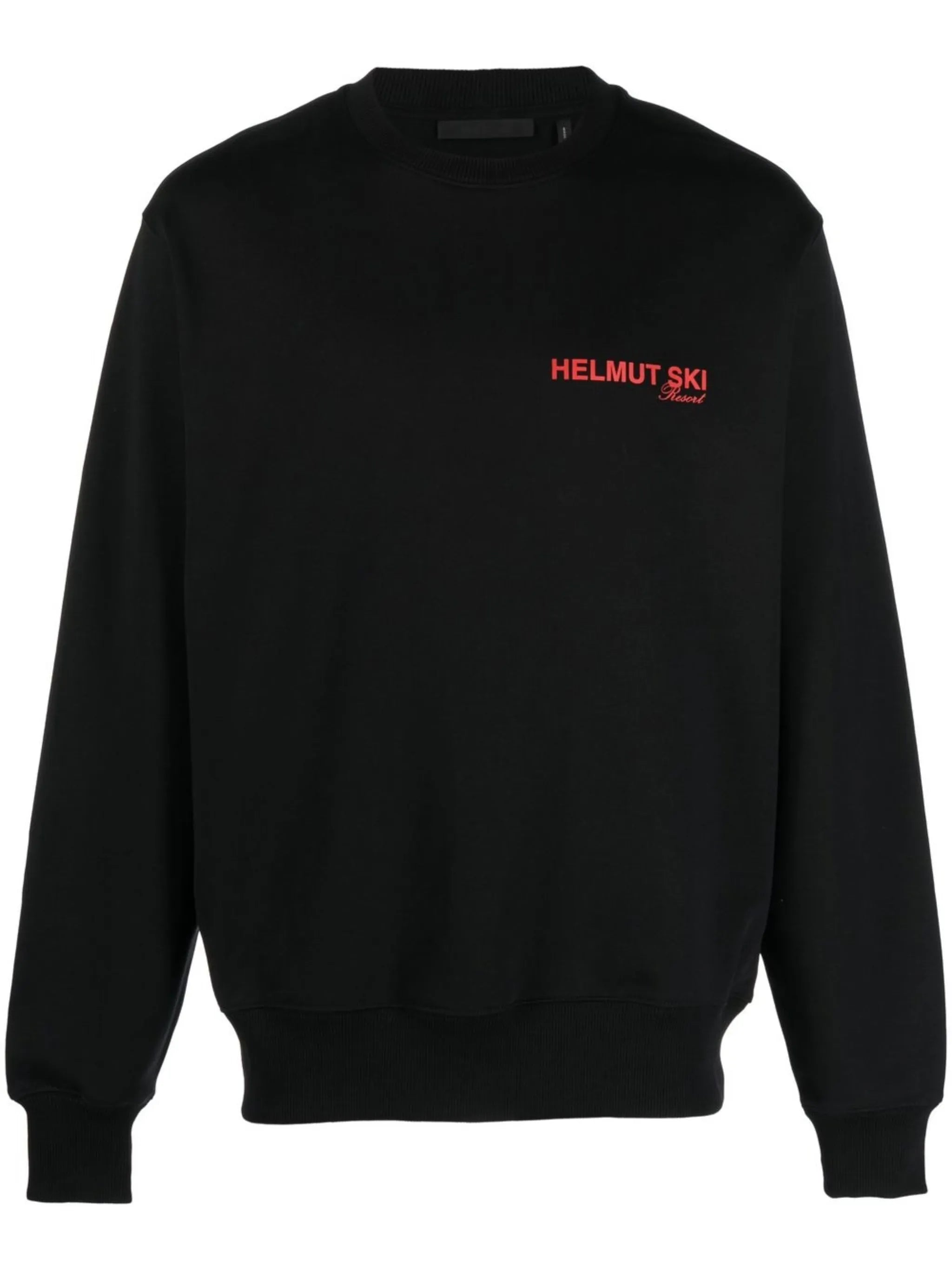 Black Logo-Print Sweatshirt