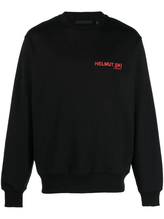 Black Logo-Print Sweatshirt
