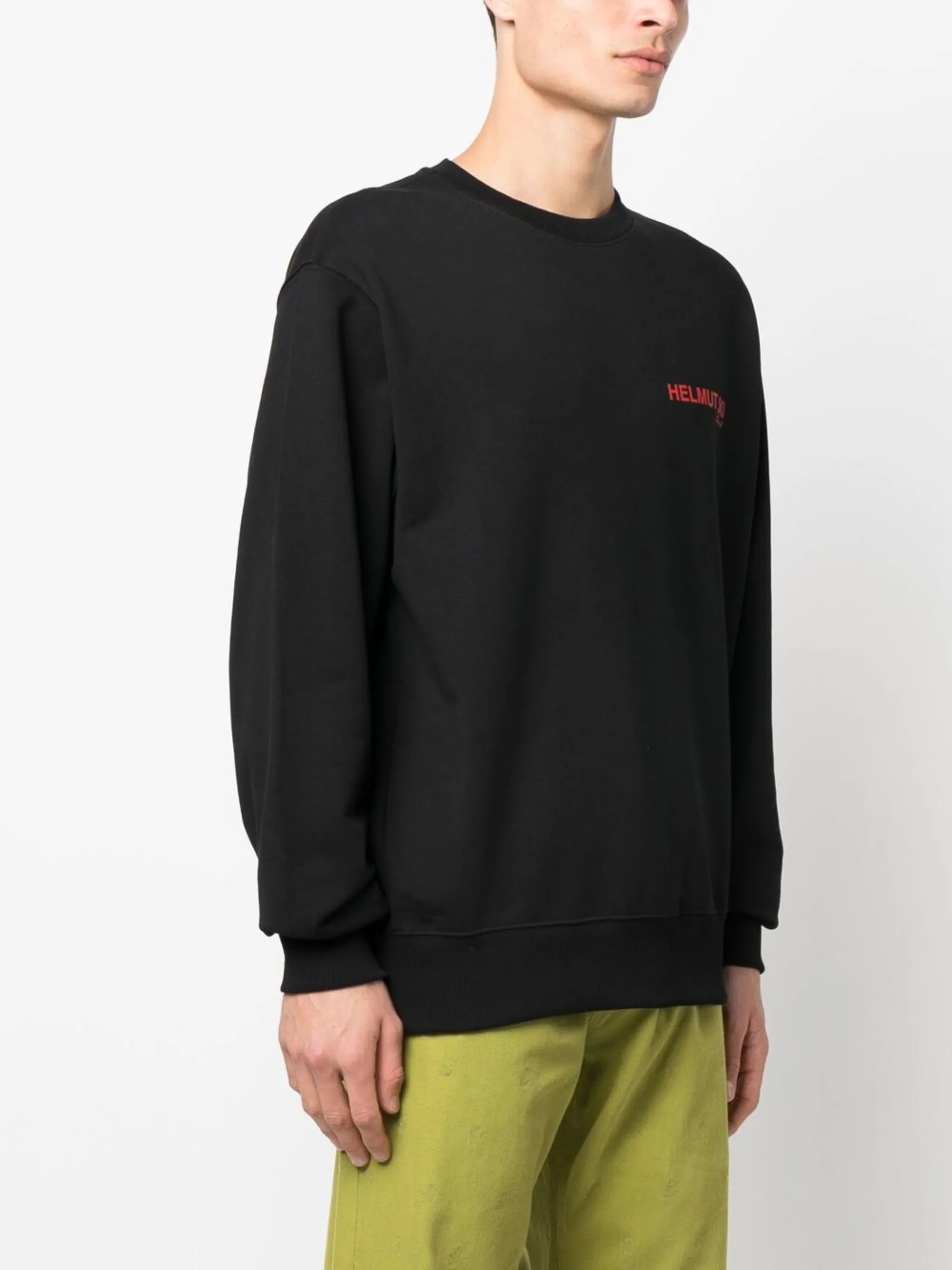 Black Logo-Print Sweatshirt