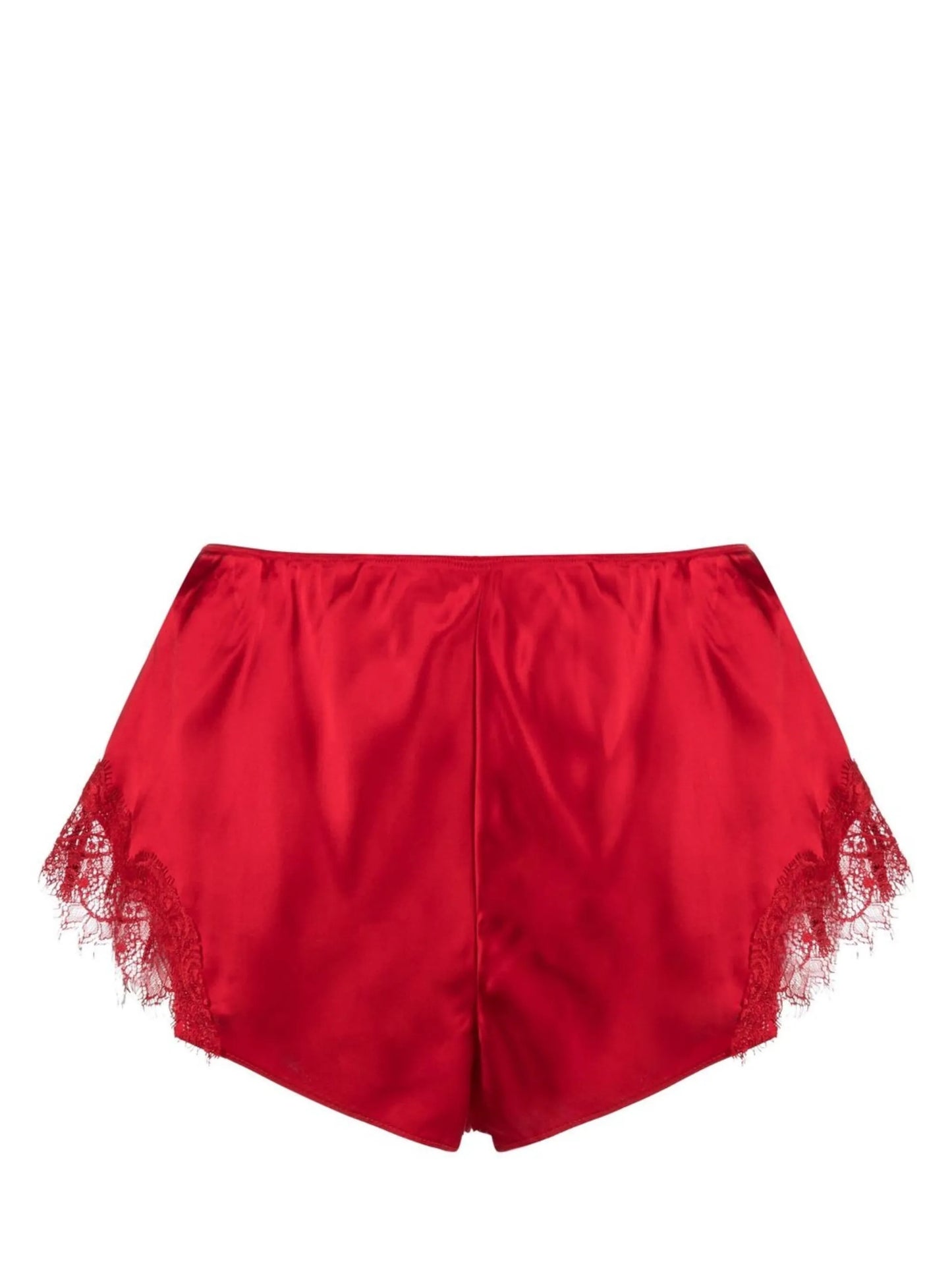 Scarlett lace-trim silk shorts