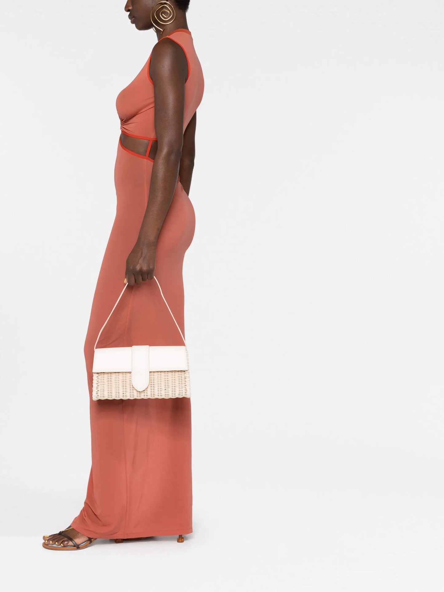 Le Bambino wicker shoulder bag