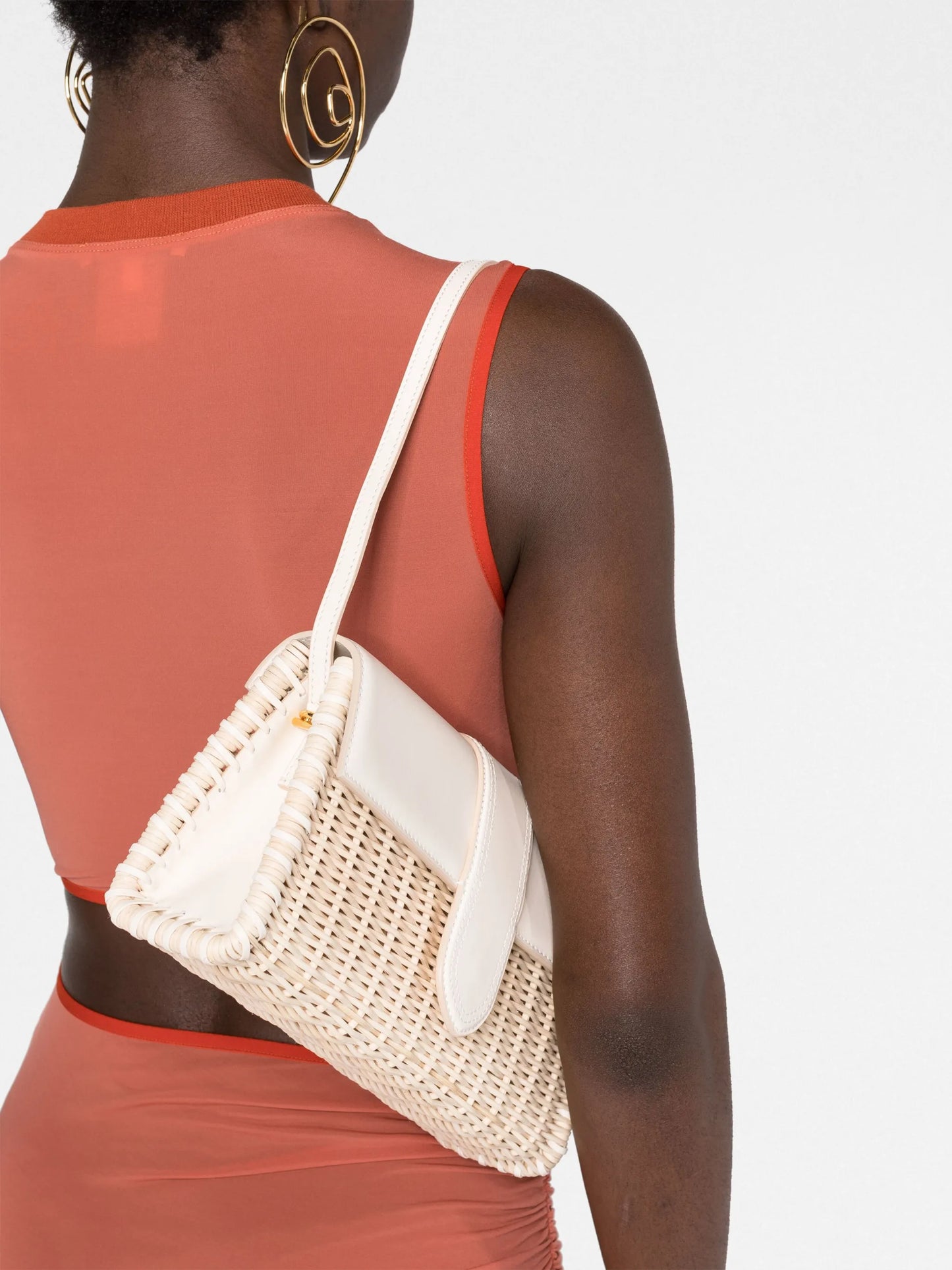Le Bambino wicker shoulder bag