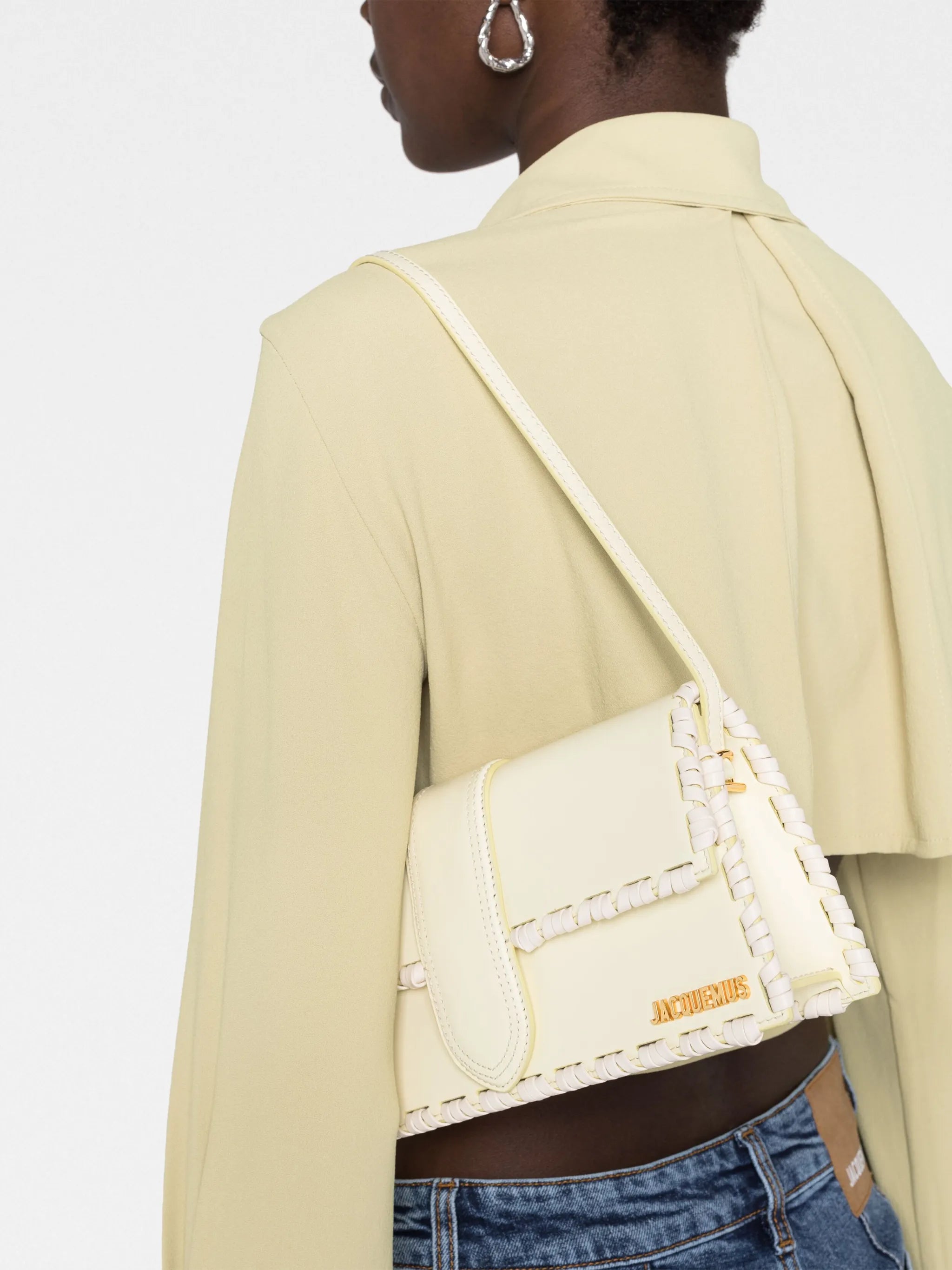 Le Bambino long lacet leather shoulder bag