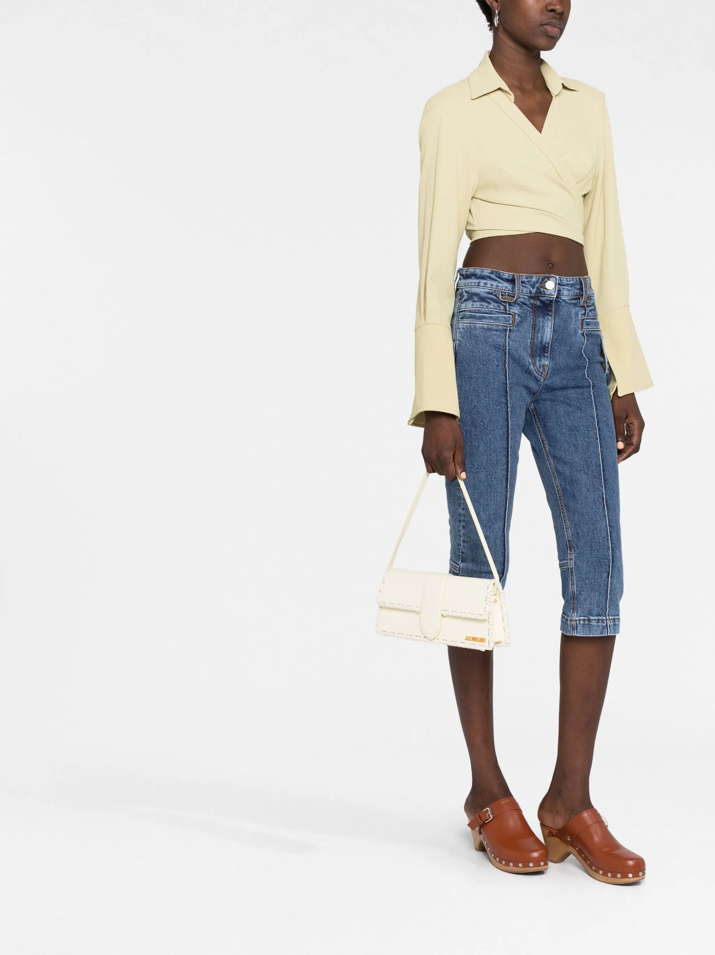 Le Bambino long lacet leather shoulder bag