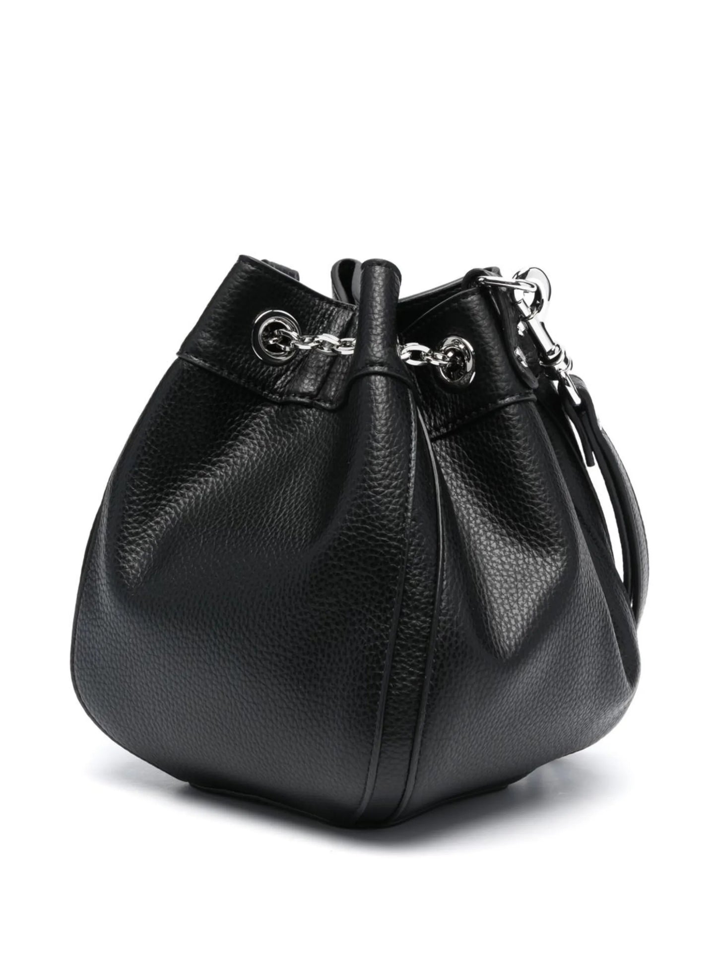 faux-leather chain-link bag