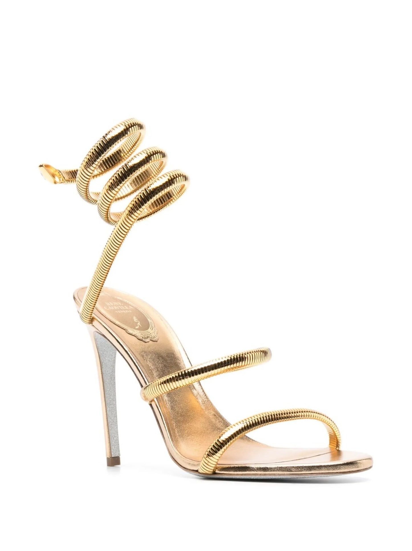 105mm wraparound leather sandals