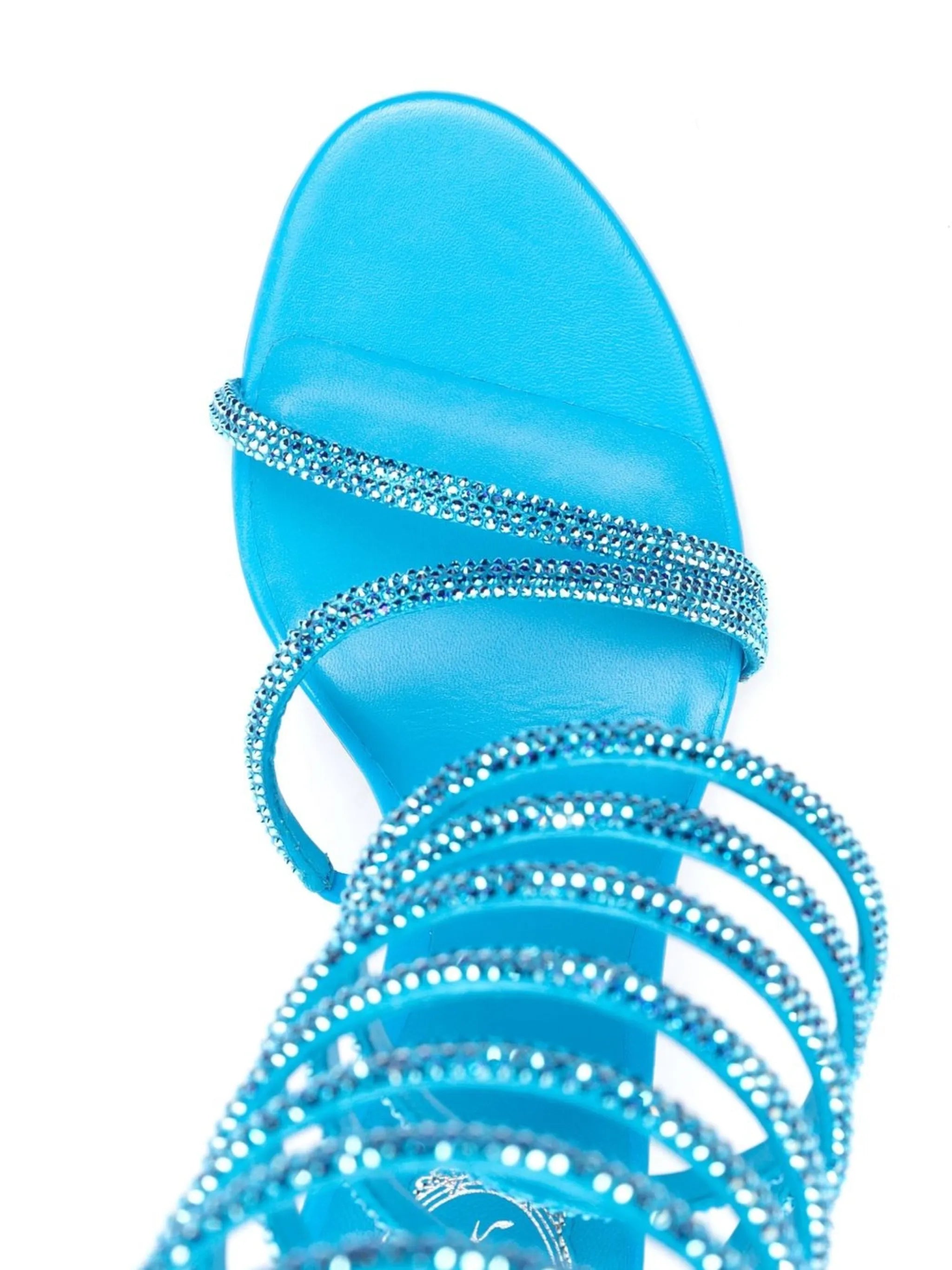 Rene 105mm satin sandals