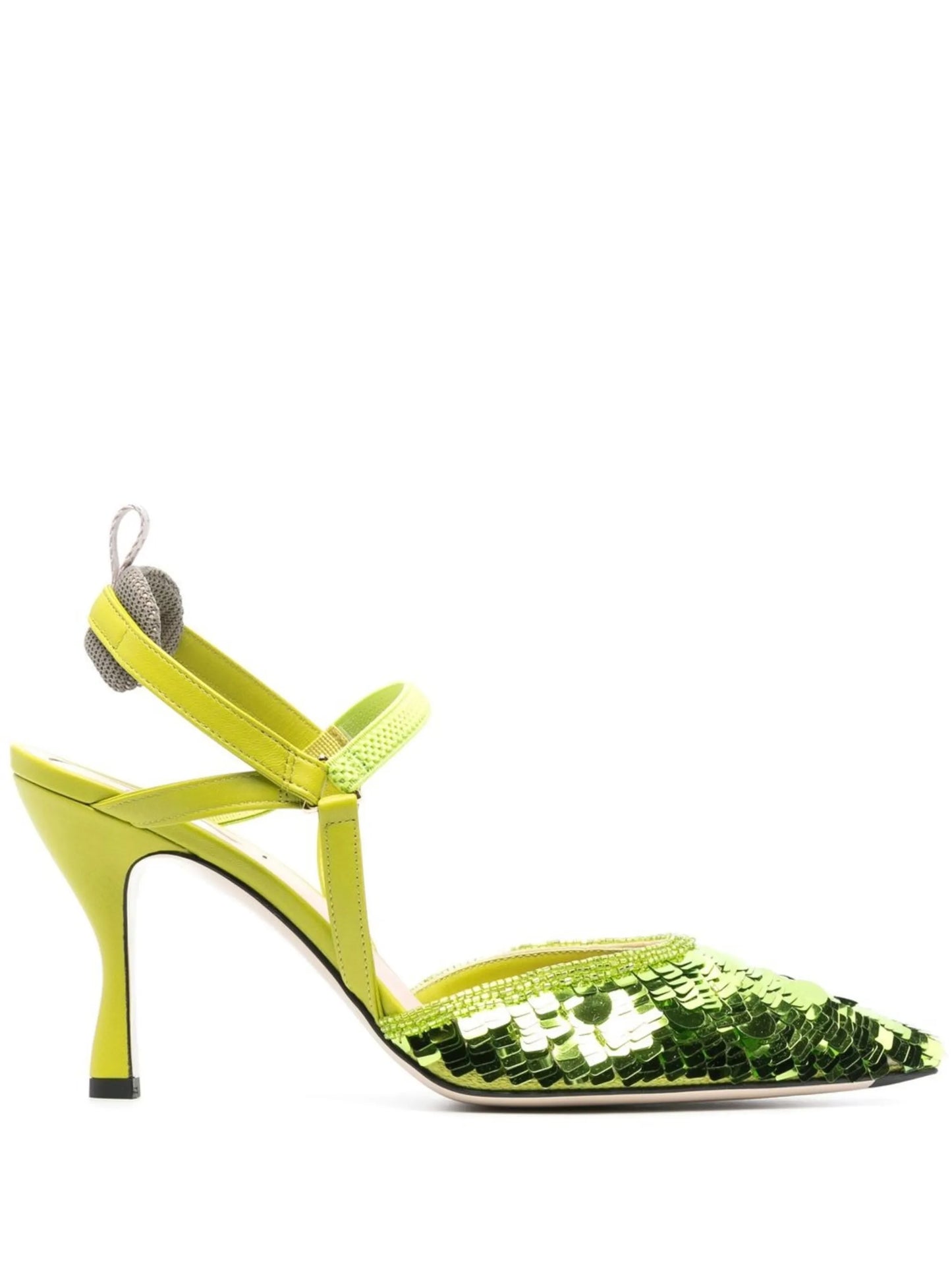 sequinned point-toe pumps
