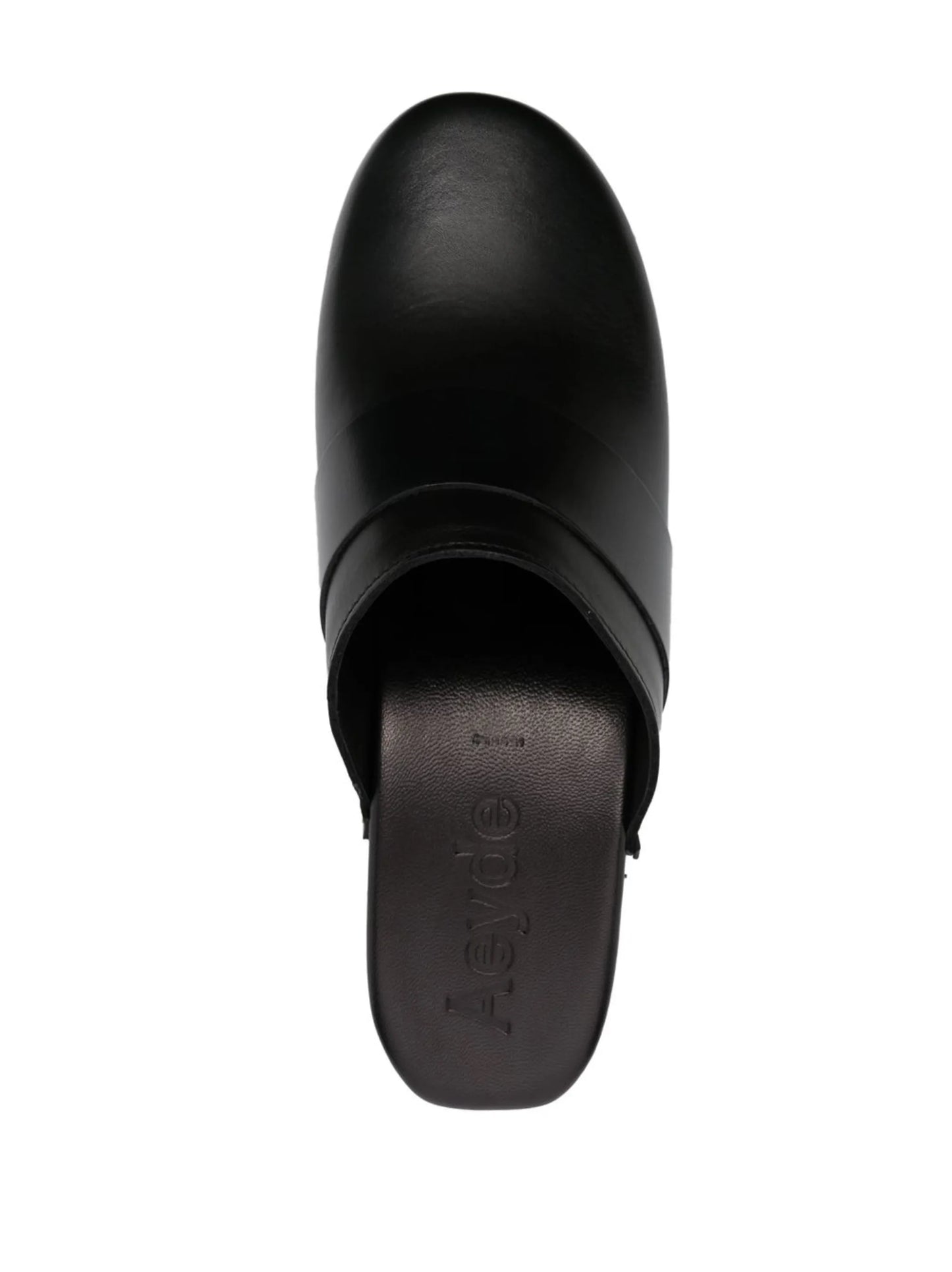 Bibi 60mm leather wooden clog