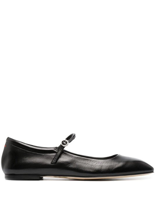 Maryjane leather ballerina shoes