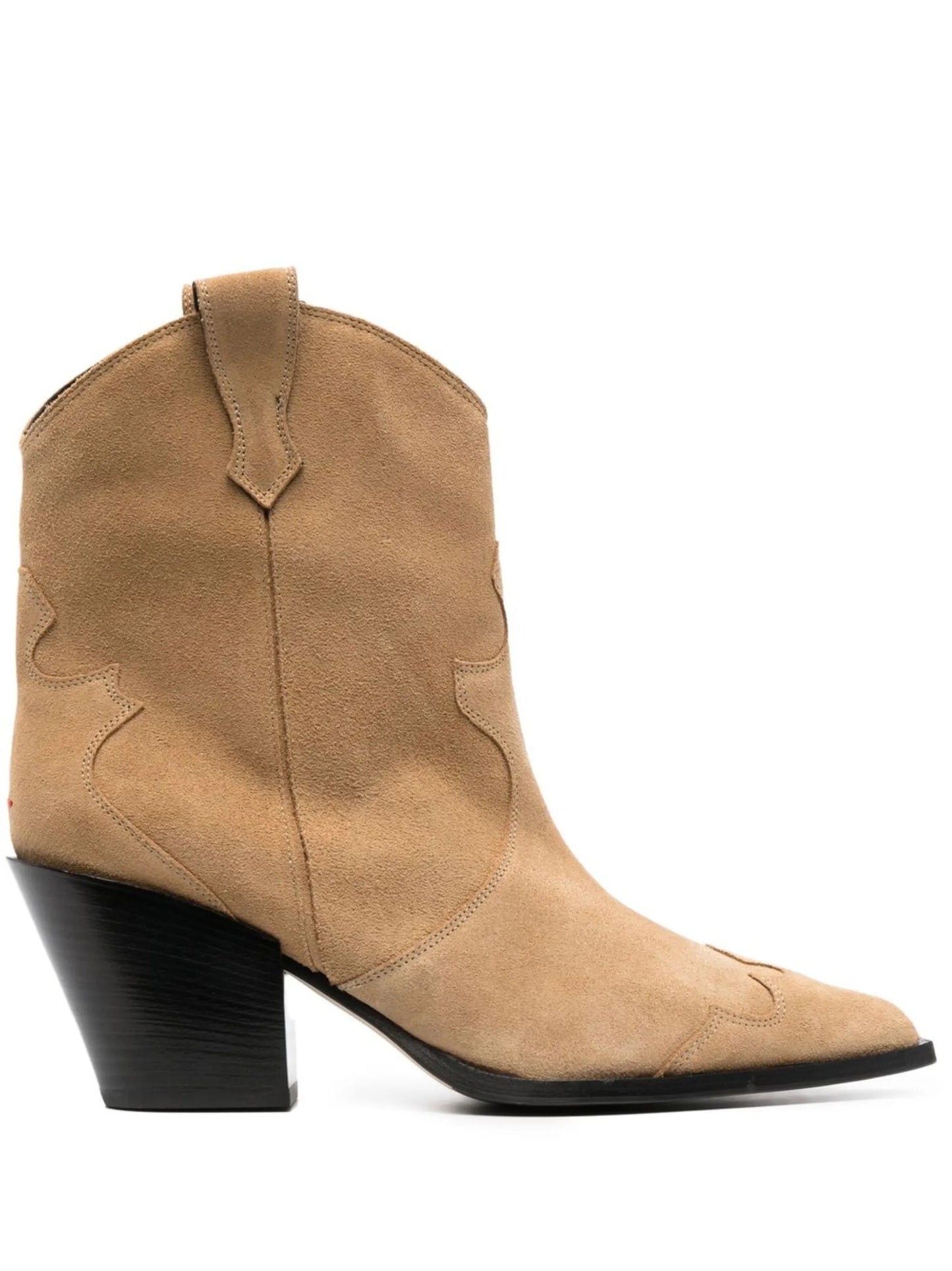 75mm suede western boots