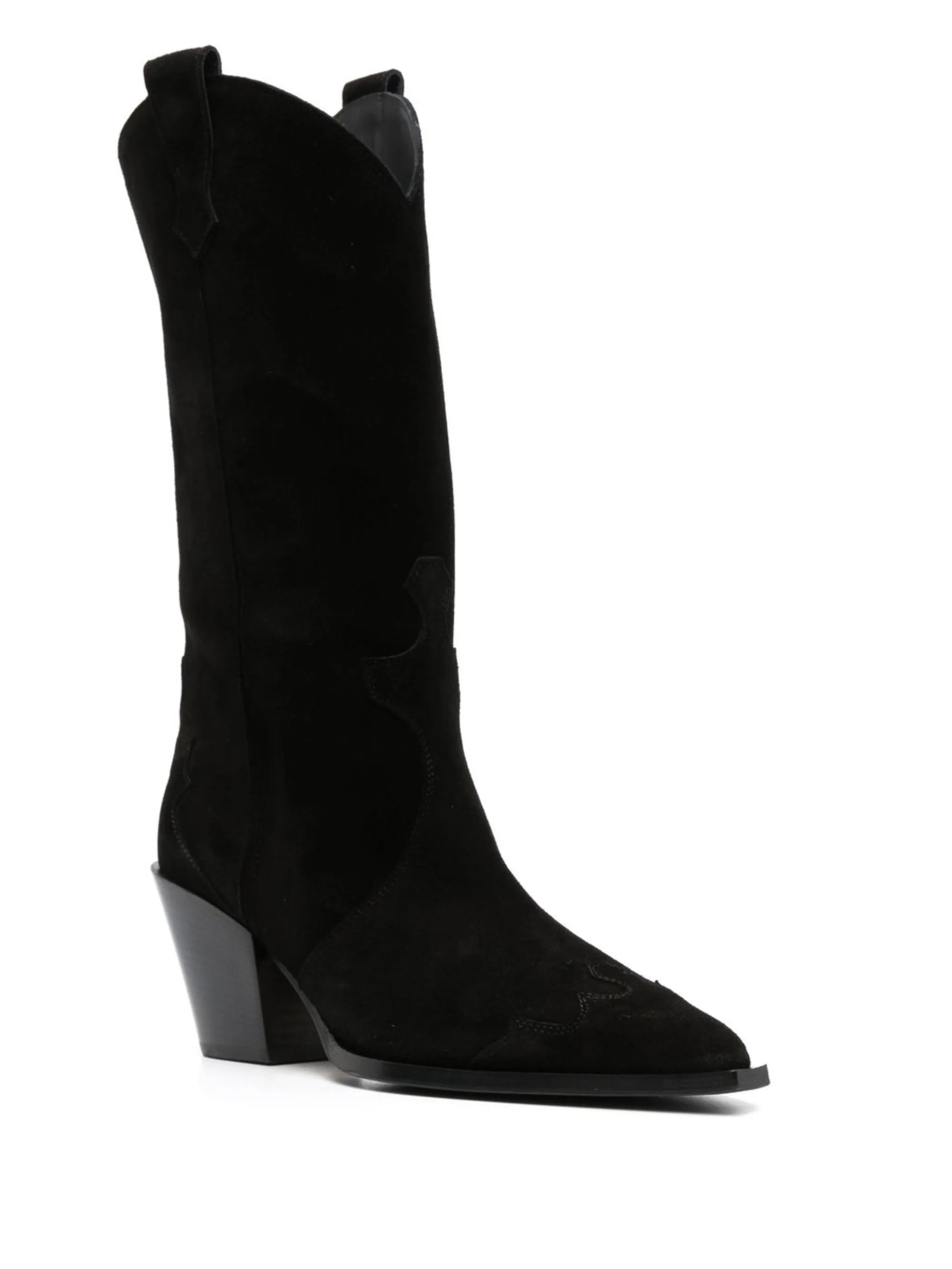 75mm knee-high suede boots