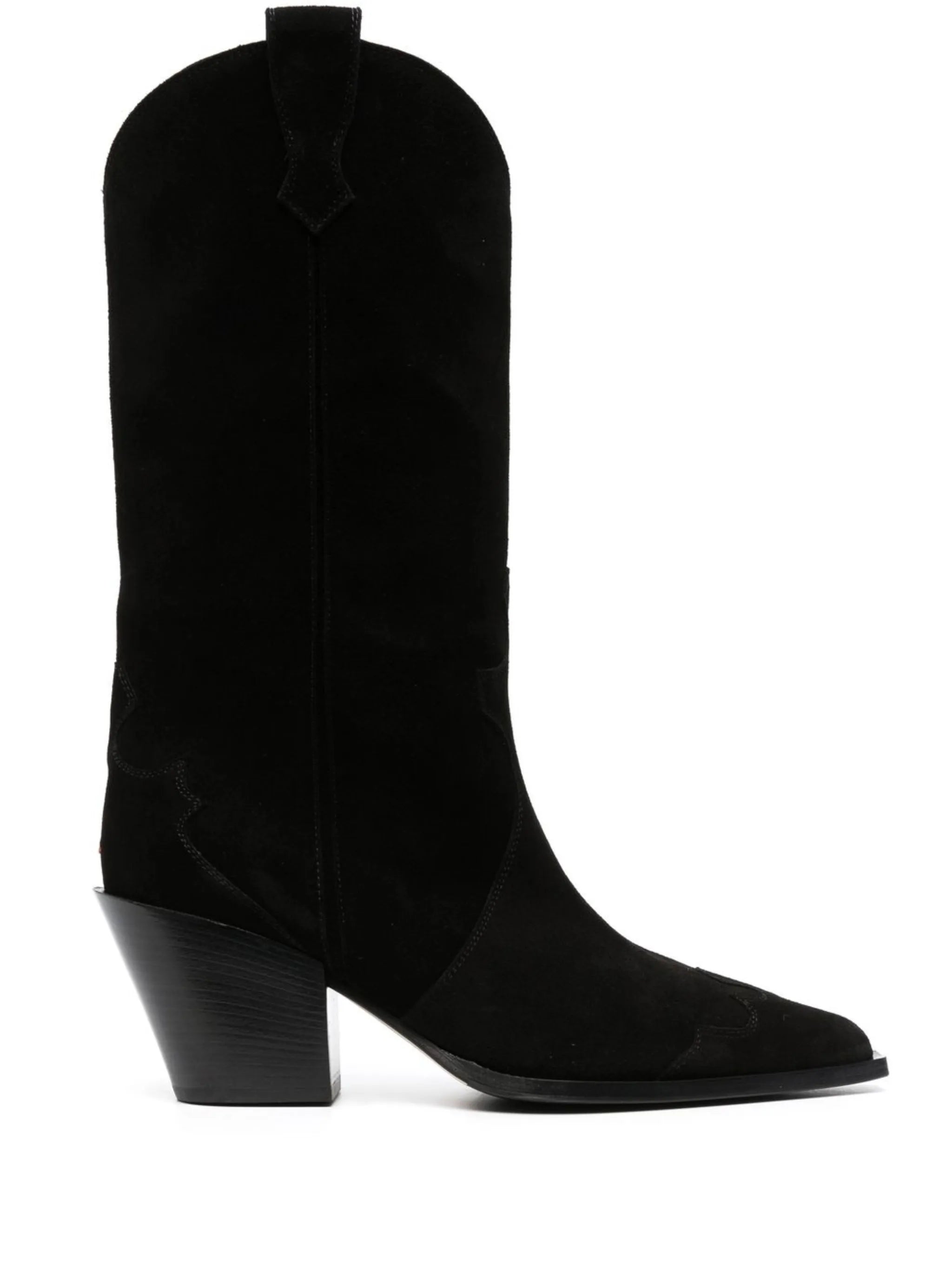 75mm knee-high suede boots