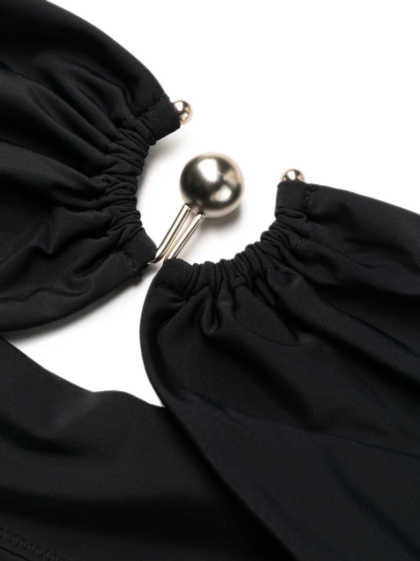 ring-detail bandeau bikini top