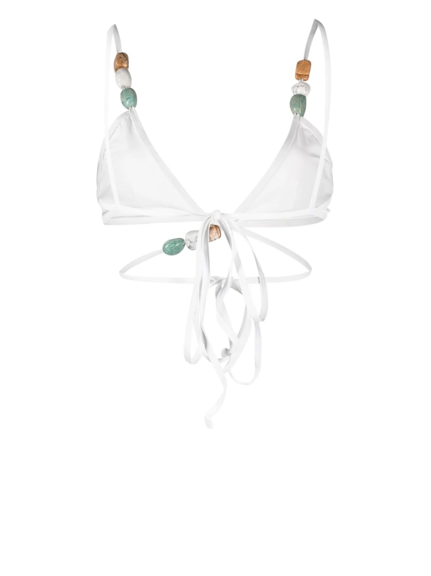 crystal-detail triangle bikini top