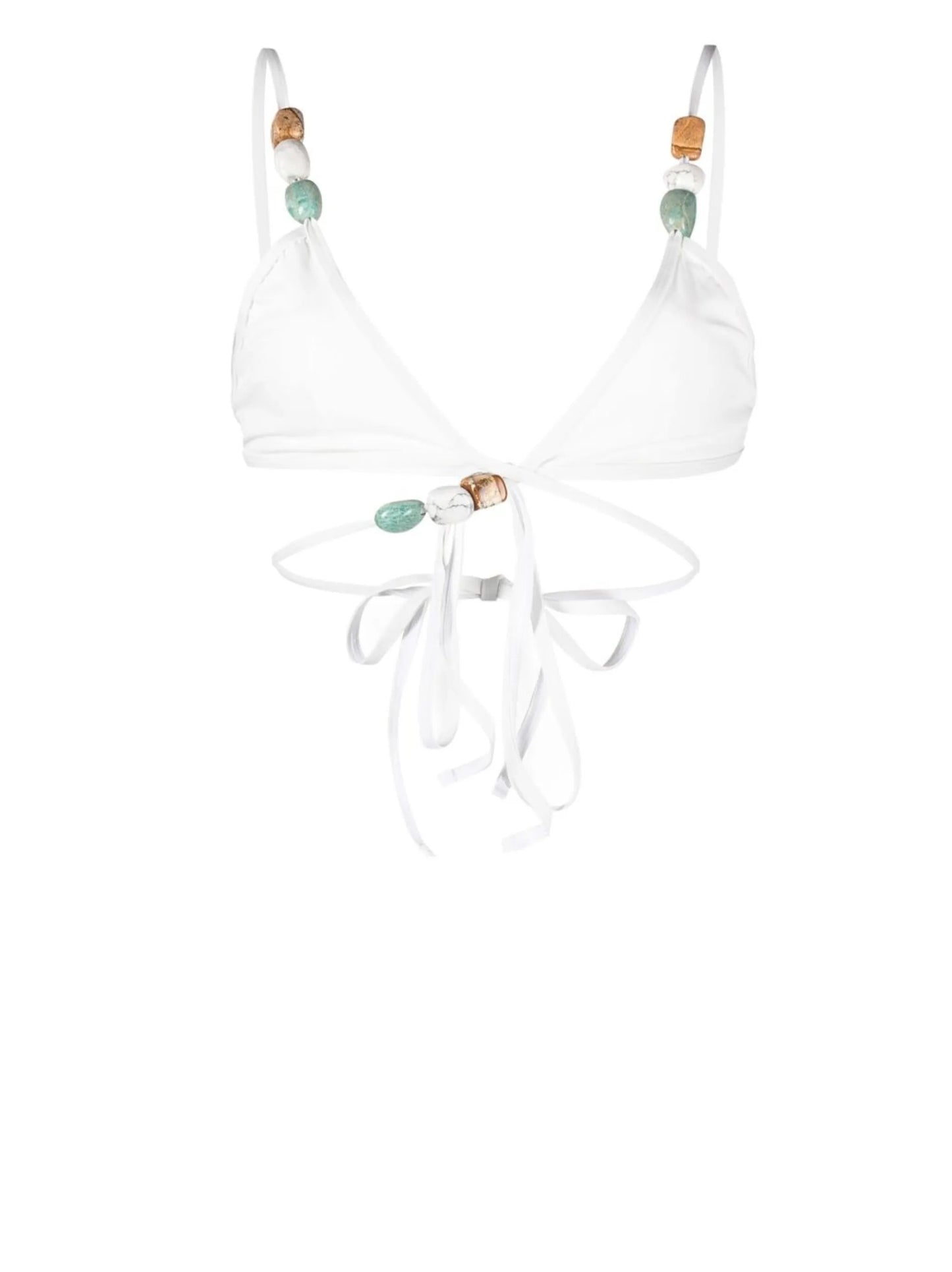 crystal-detail triangle bikini top