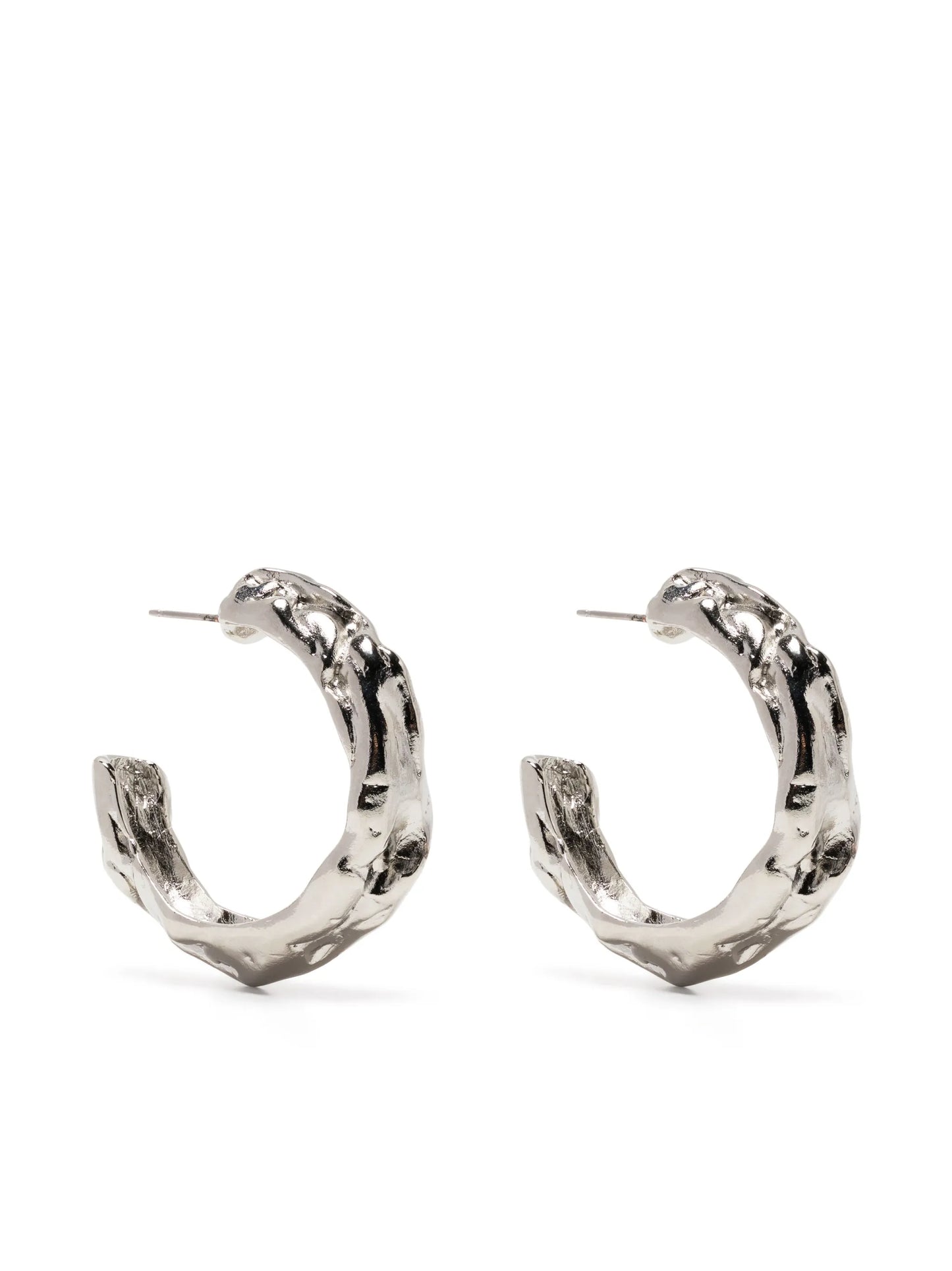 sculpted-design hoop earrings