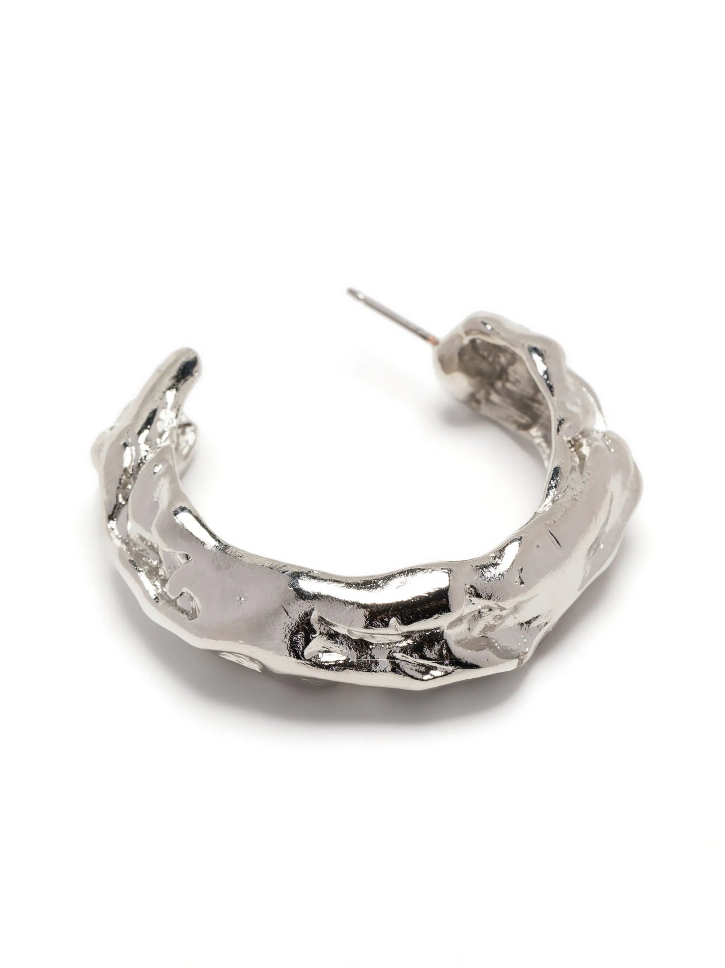 sculpted-design hoop earrings