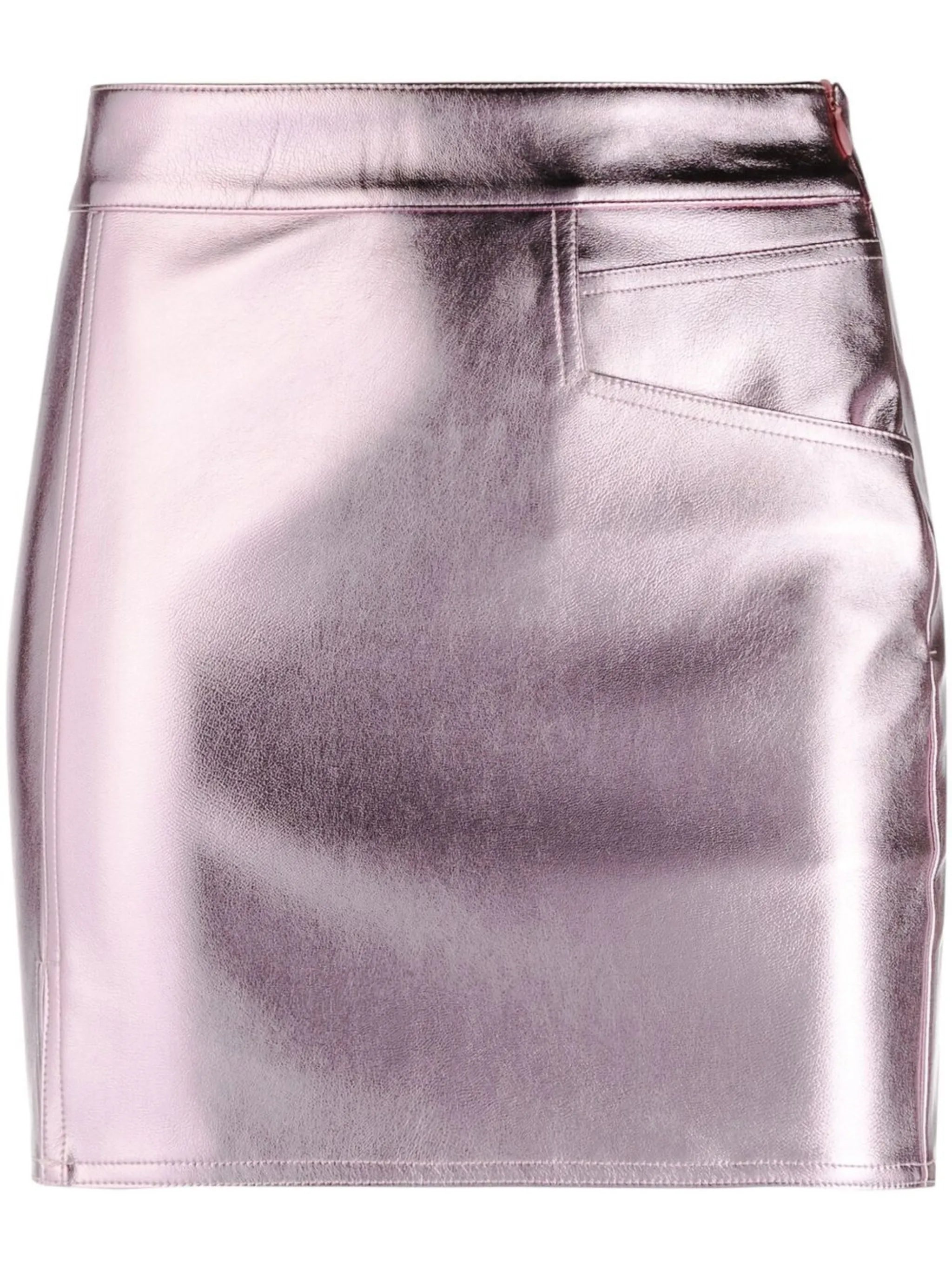 Talia metallic-effect miniskirt