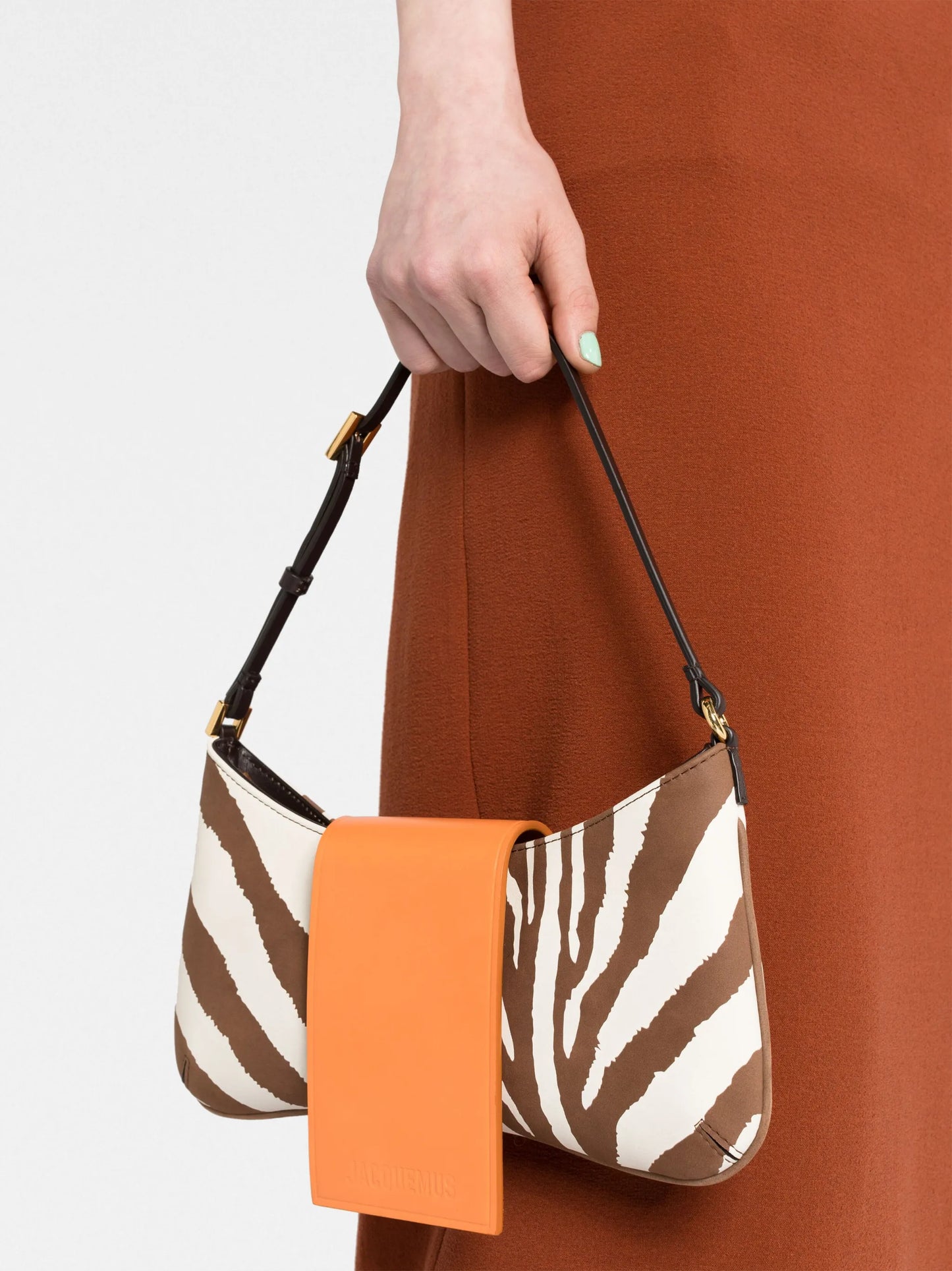 Le Bisou zebra-print shoulder bag