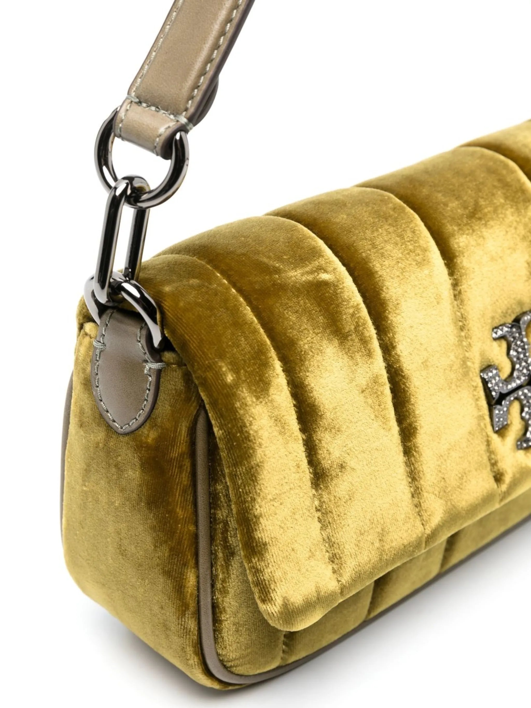small Kira velvet shoulder bag