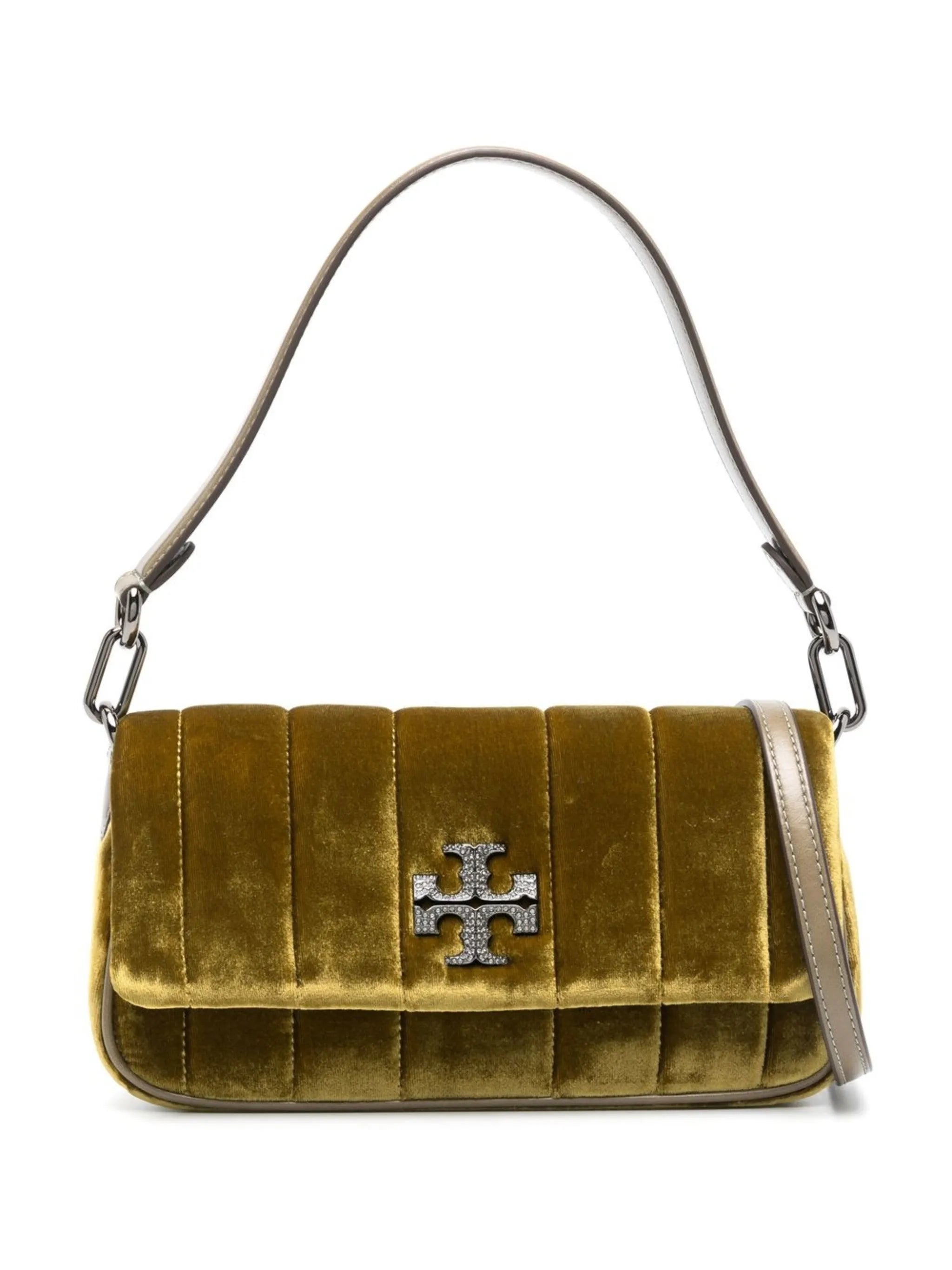 small Kira velvet shoulder bag