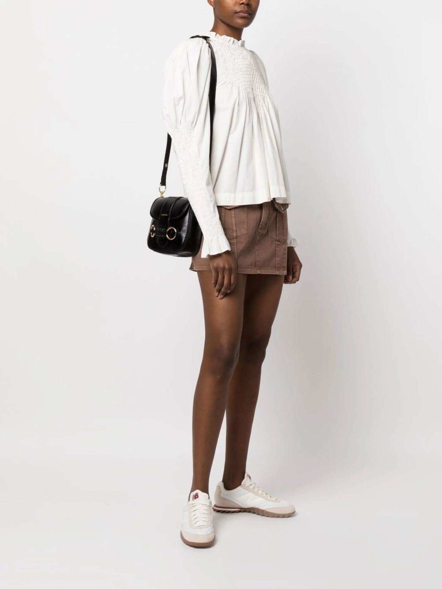 Saddie leather crossbody bag