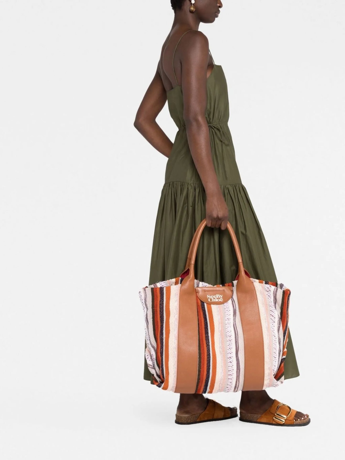 Laetizia panelled tote bag