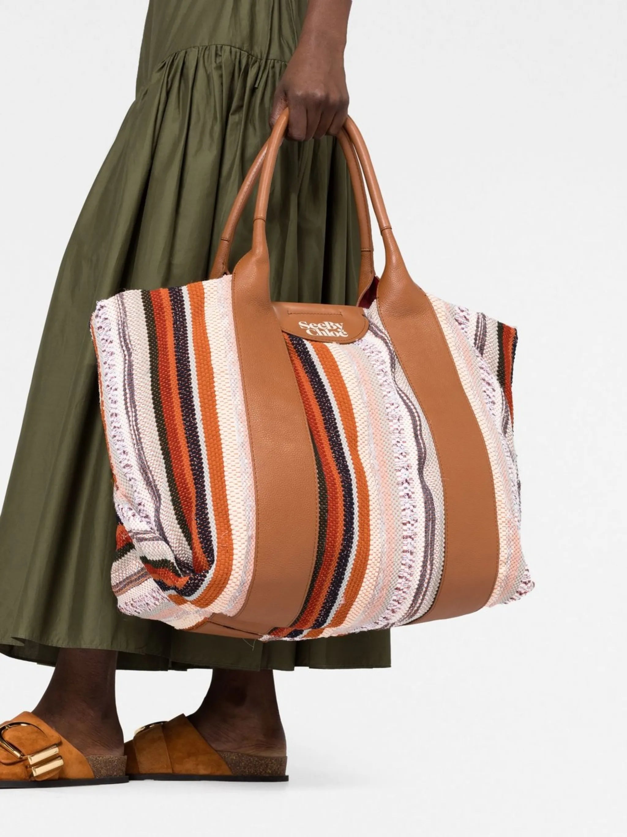 Laetizia panelled tote bag