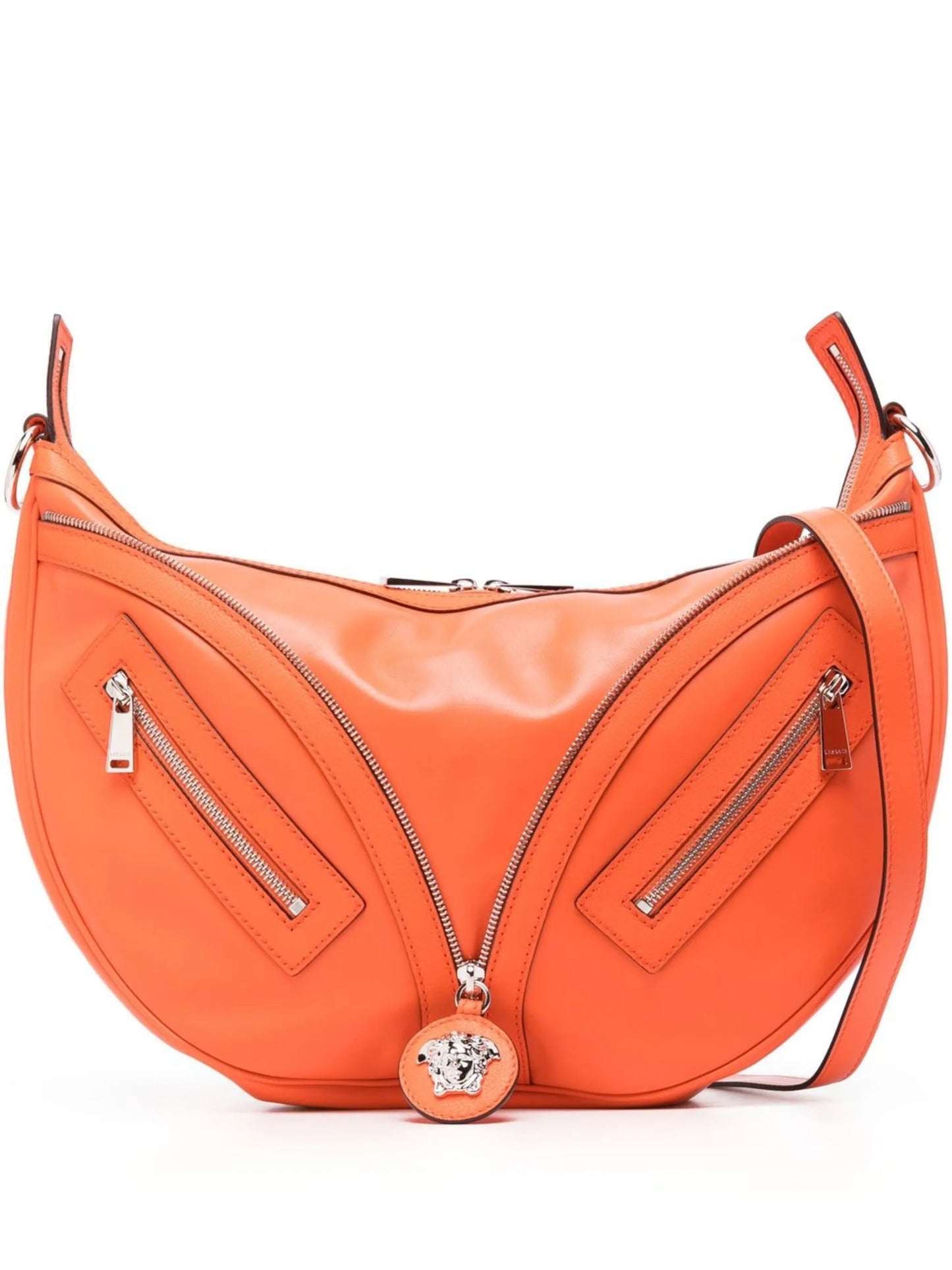 Medusa logo zip shoulder bag
