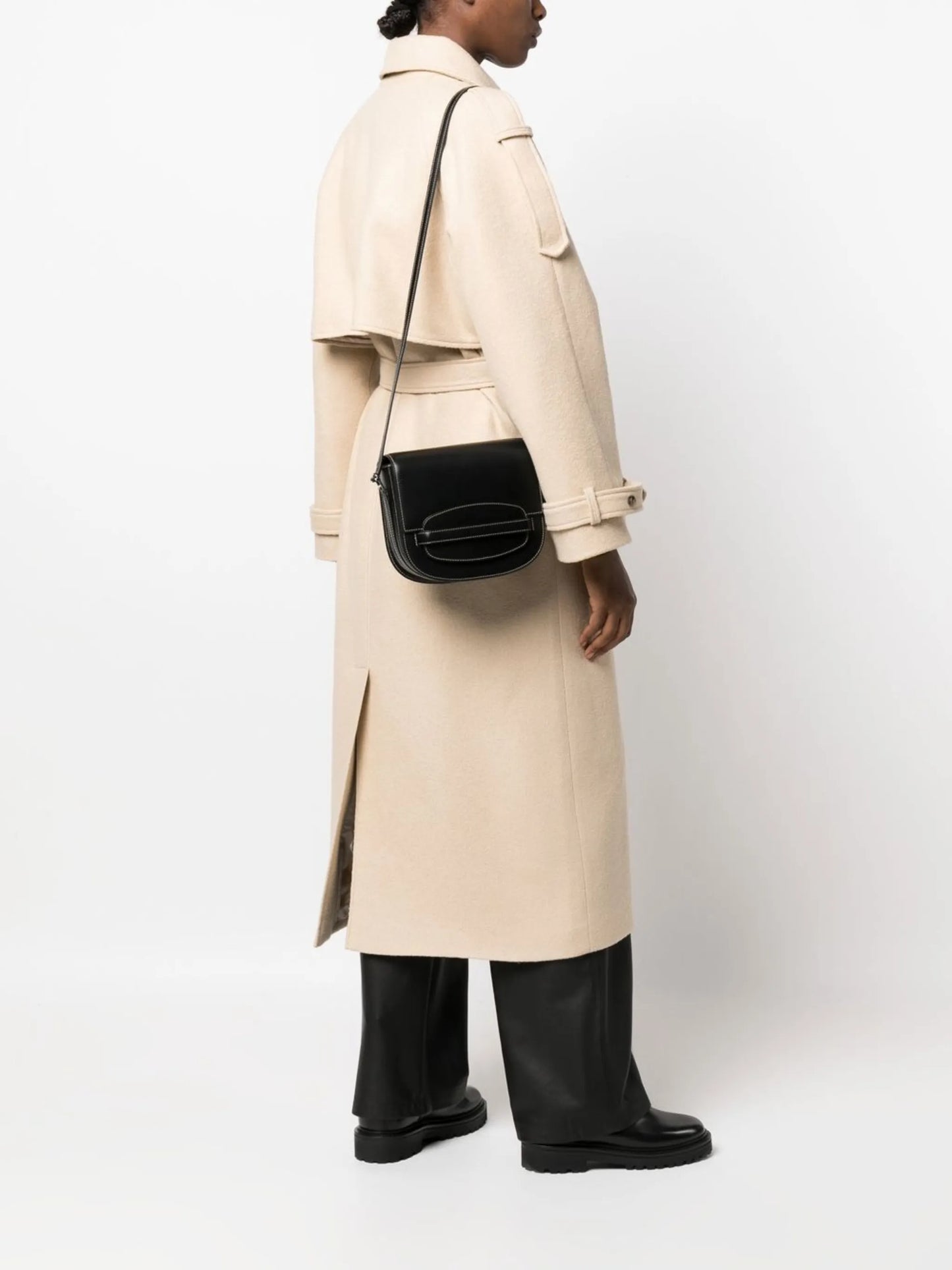 Sport leather crossbody bag