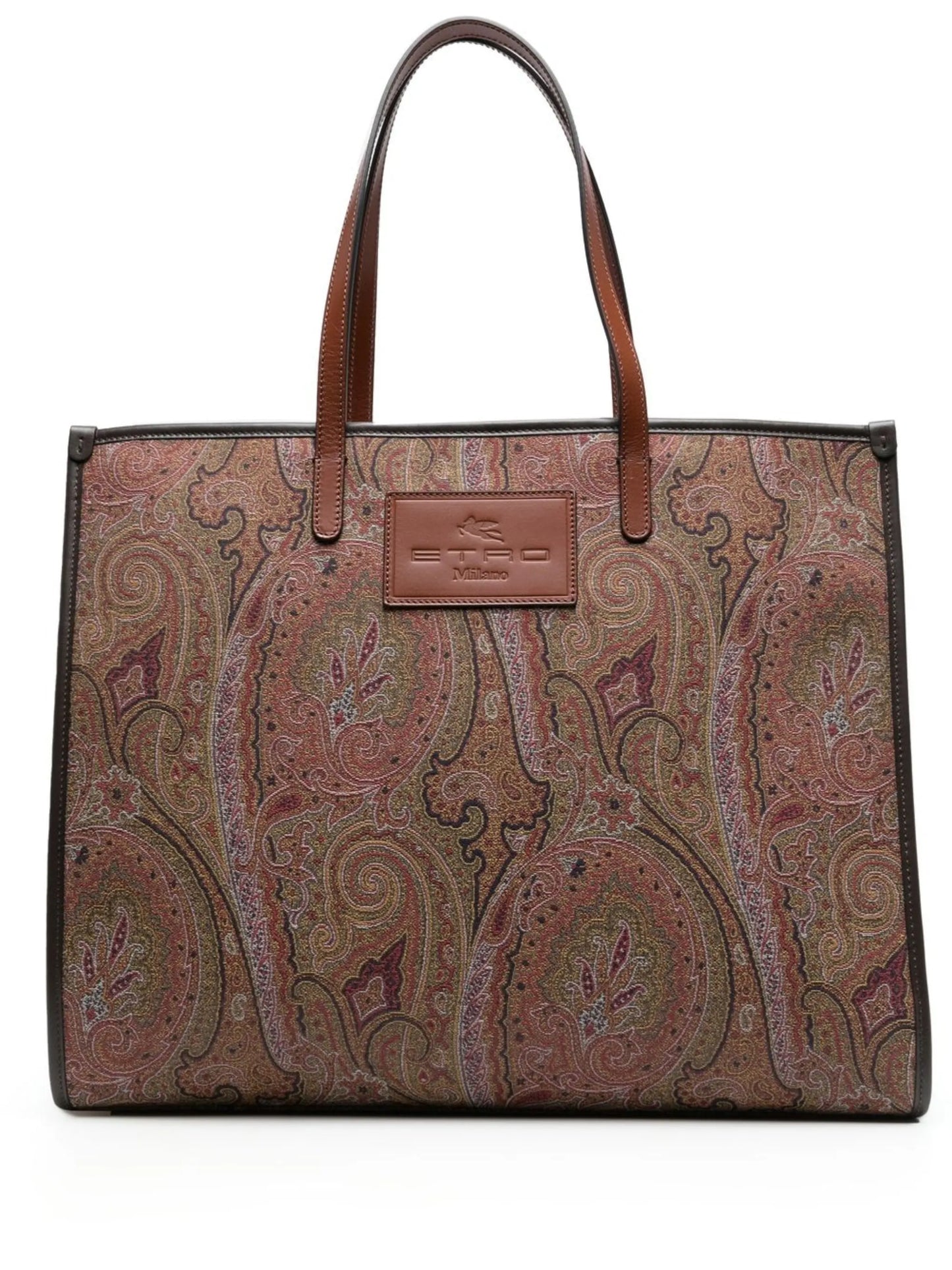 paisley-print tote bag