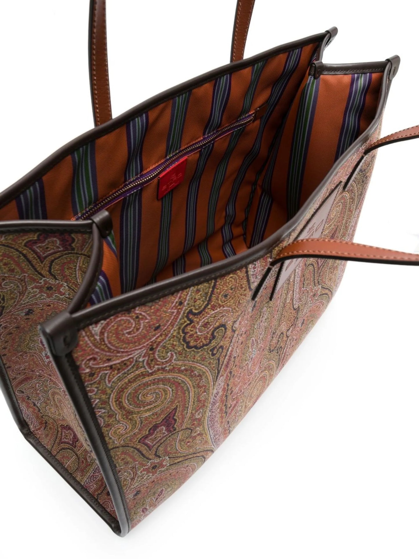 paisley-print tote bag
