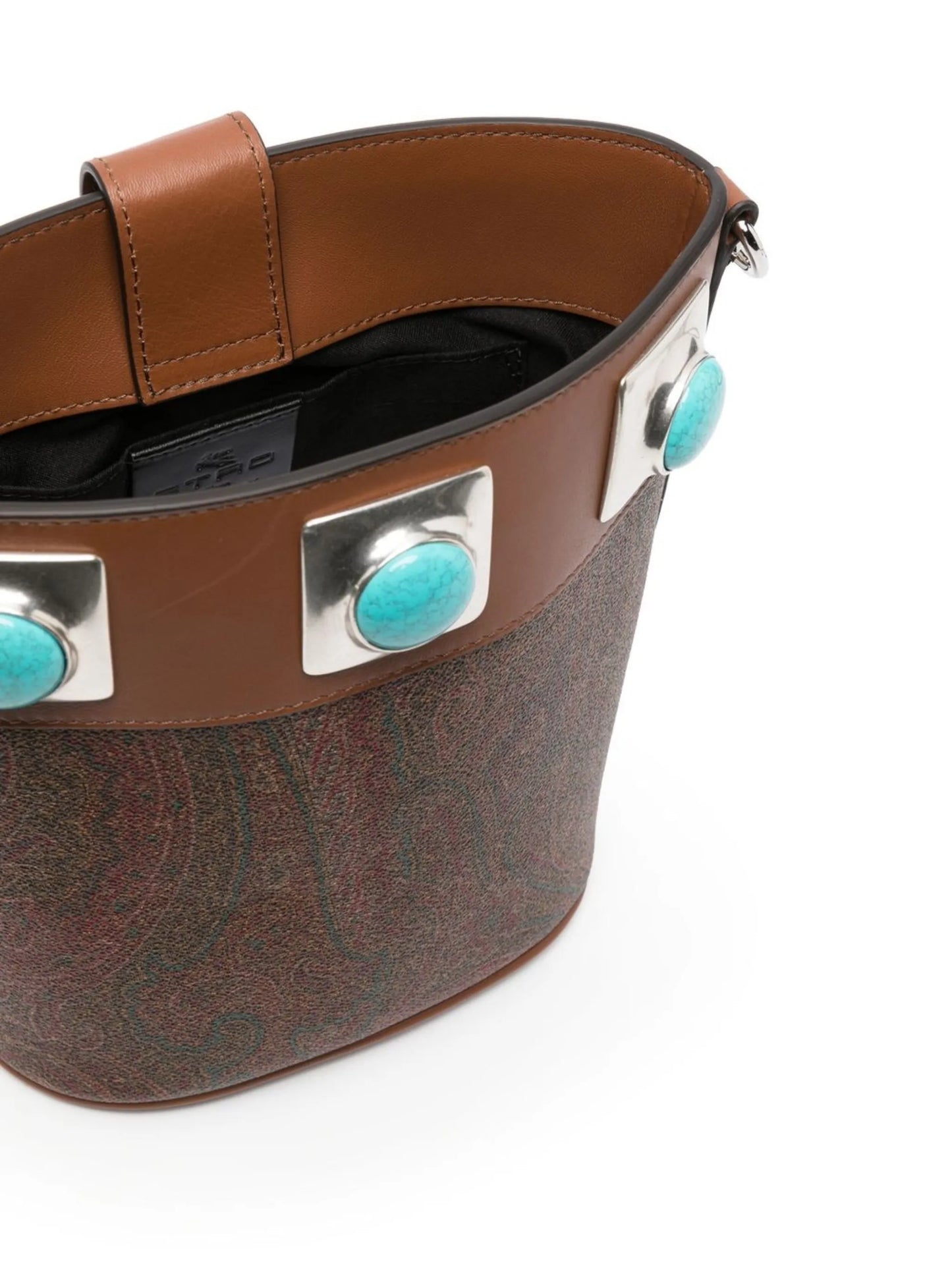 Crown Me paisley bucket bag