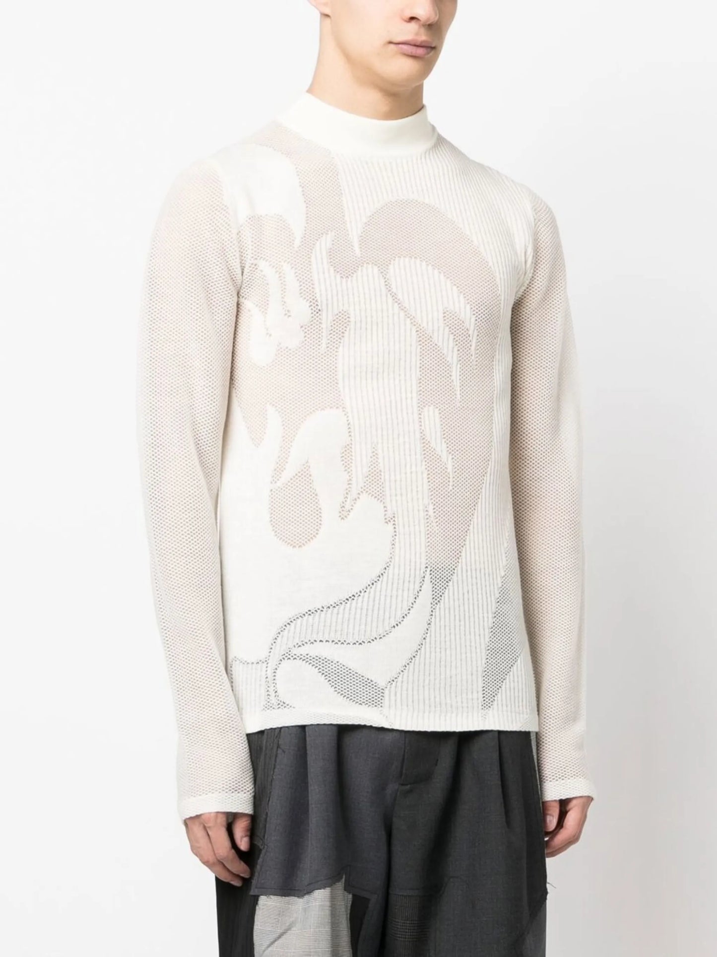 Phoenix mesh-panelled jumper