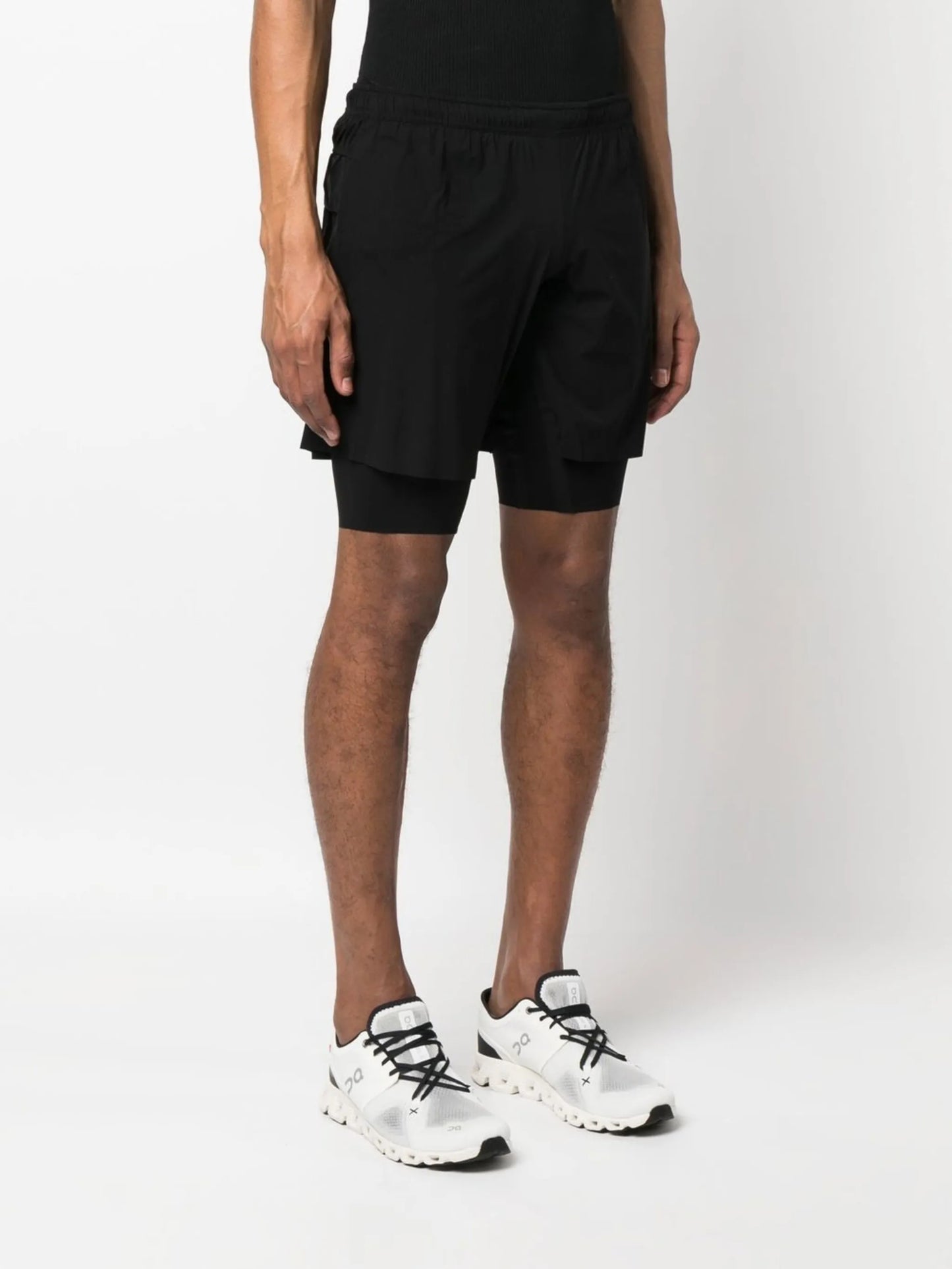 layered trail shorts