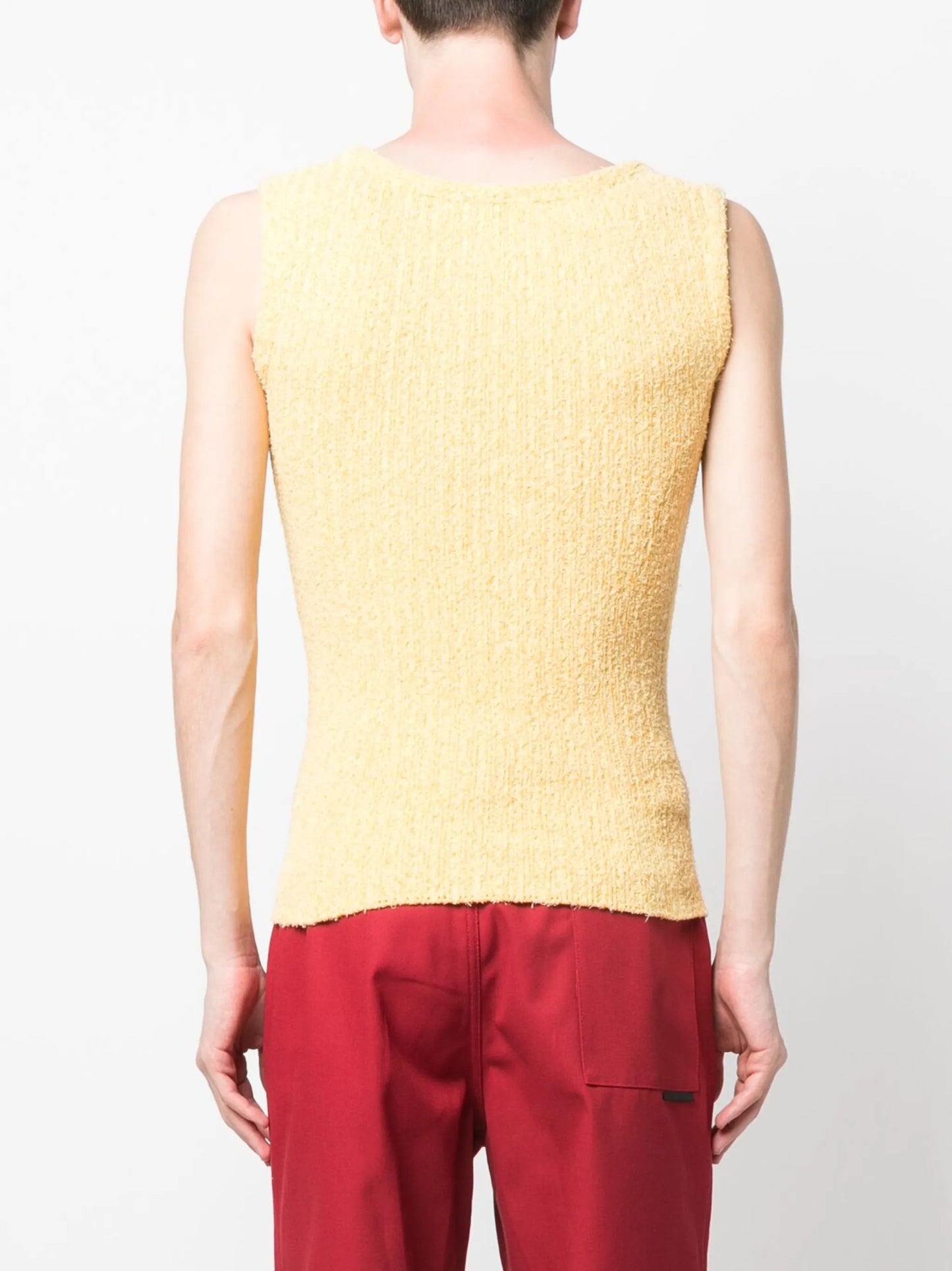 textured knit tank top
