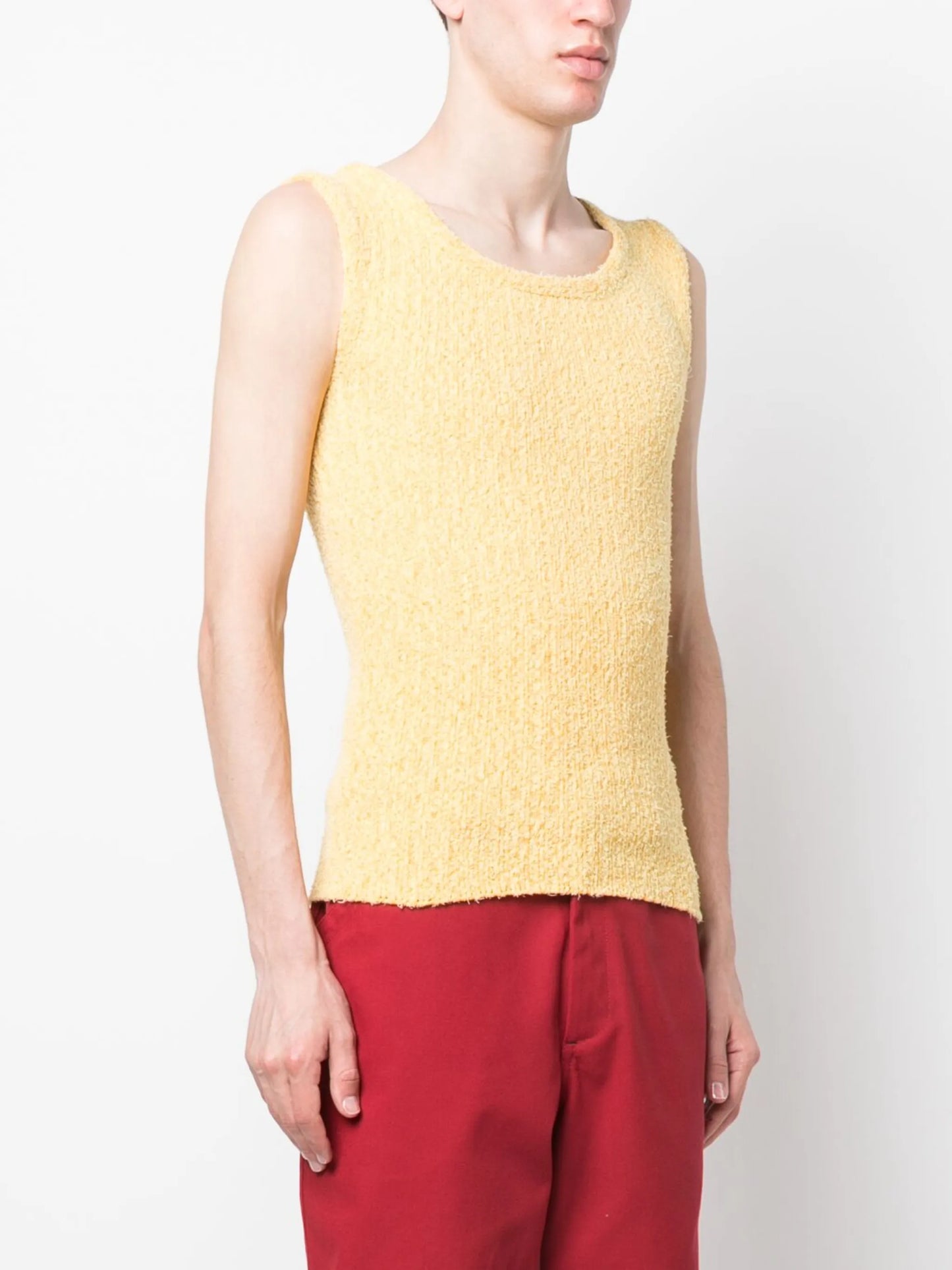 textured knit tank top