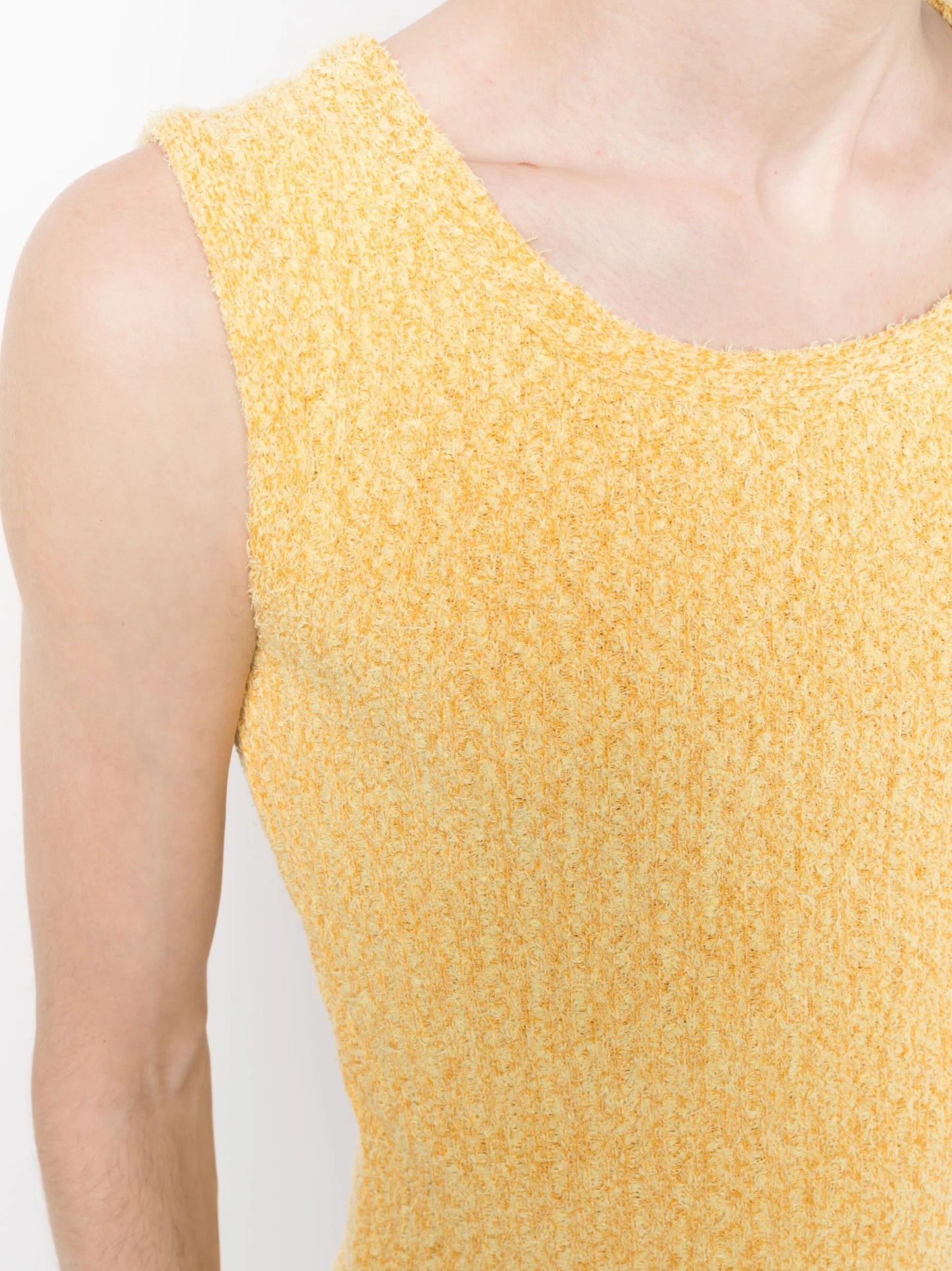textured knit tank top