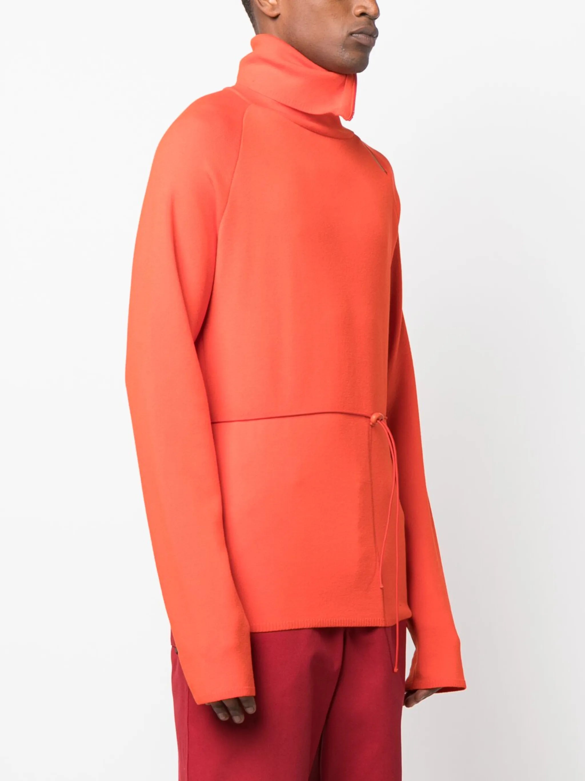 fine-knit high-neck jumper