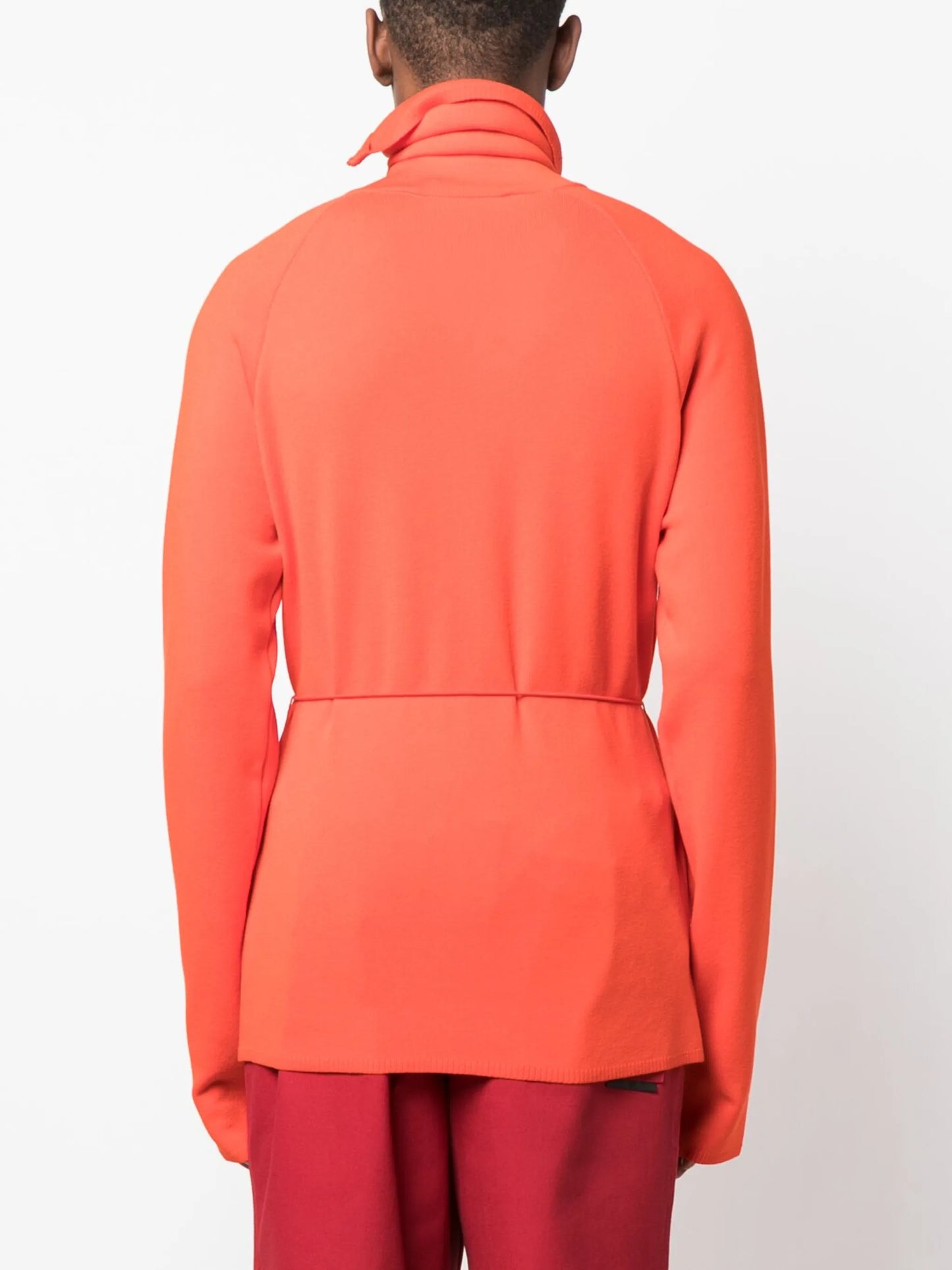 fine-knit high-neck jumper
