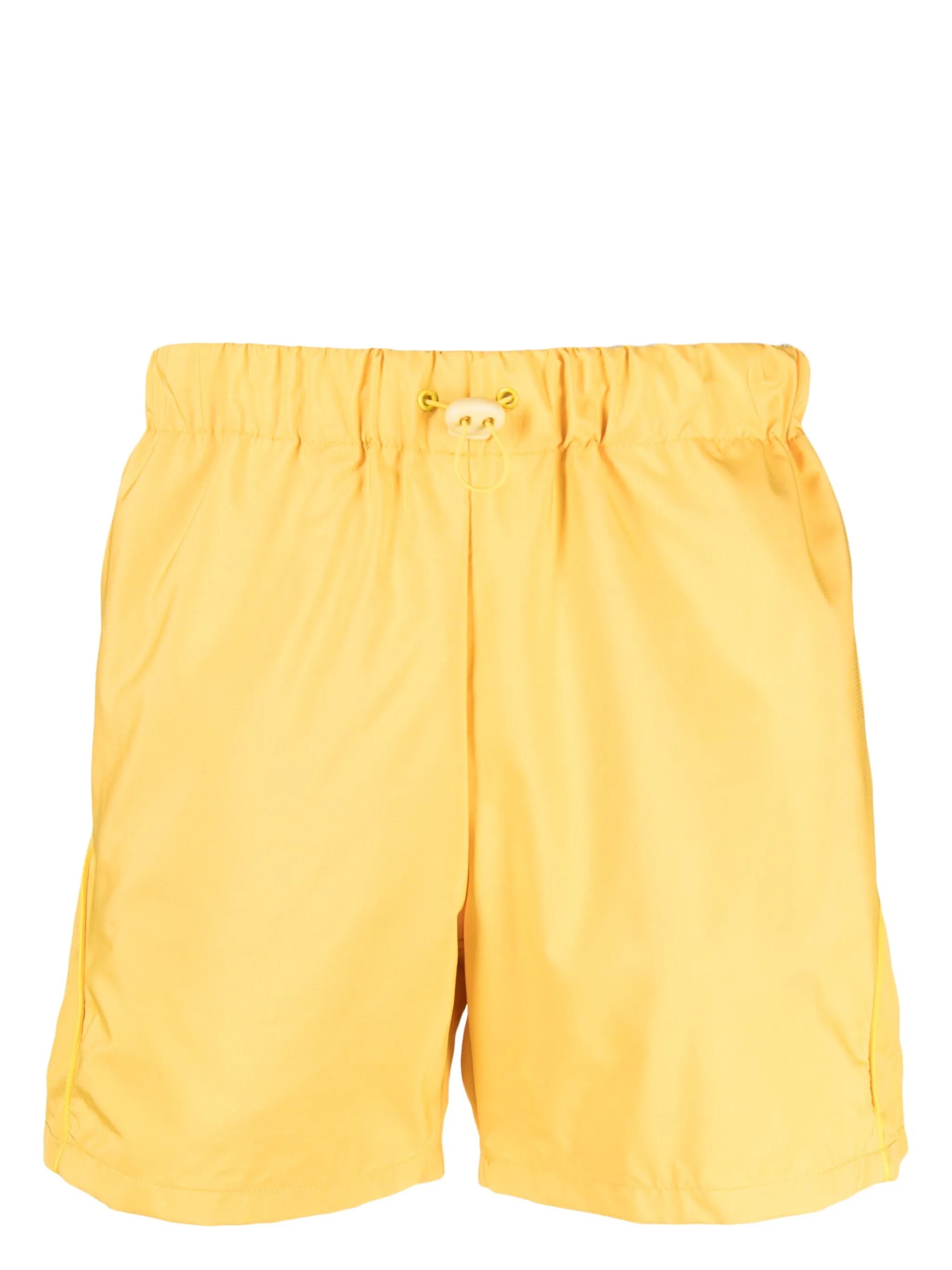embroidered-logo shorts