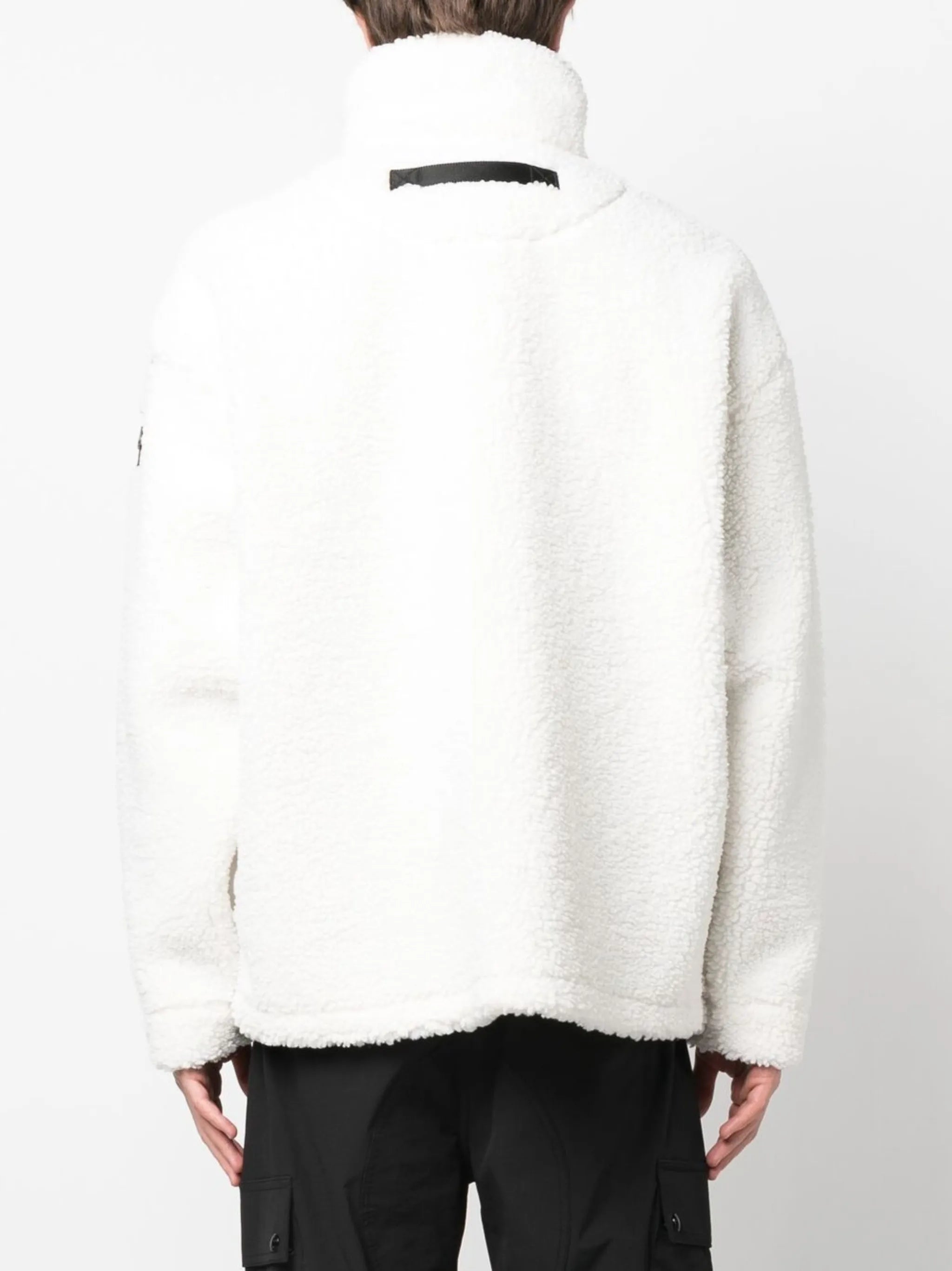 fleece-style zip-up jacket
