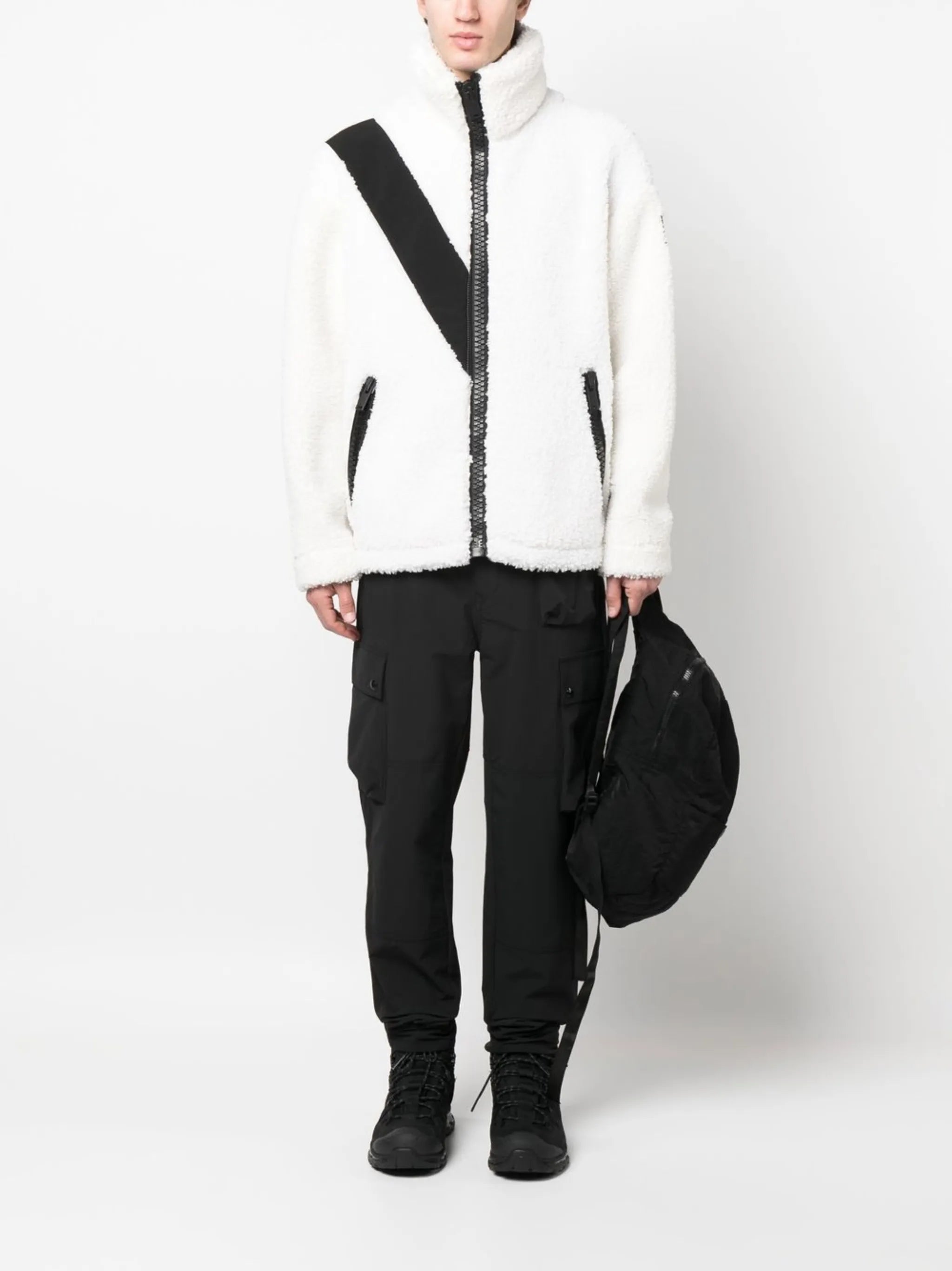 fleece-style zip-up jacket