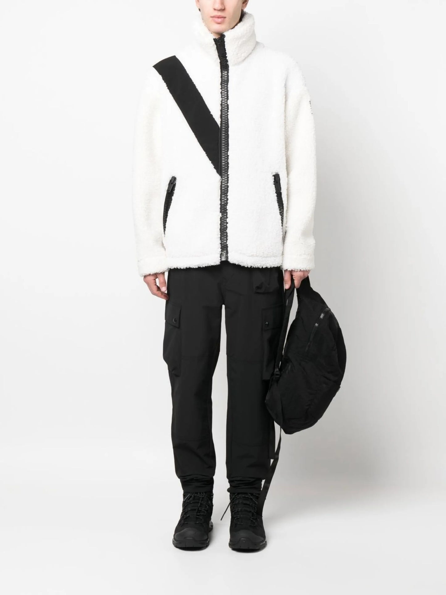 fleece-style zip-up jacket