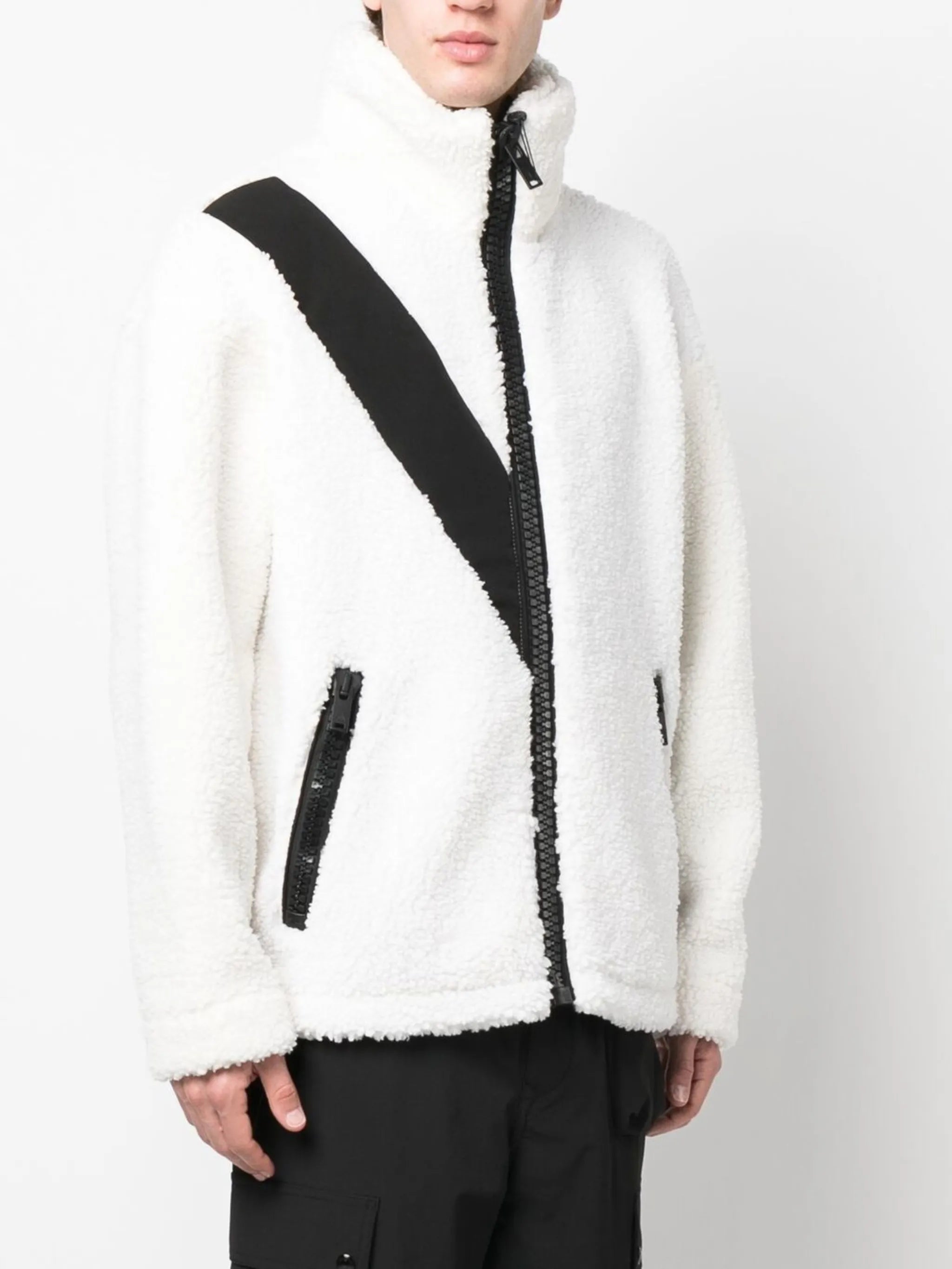 fleece-style zip-up jacket