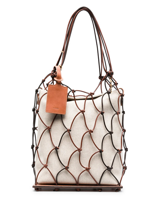 fishnet tote bag