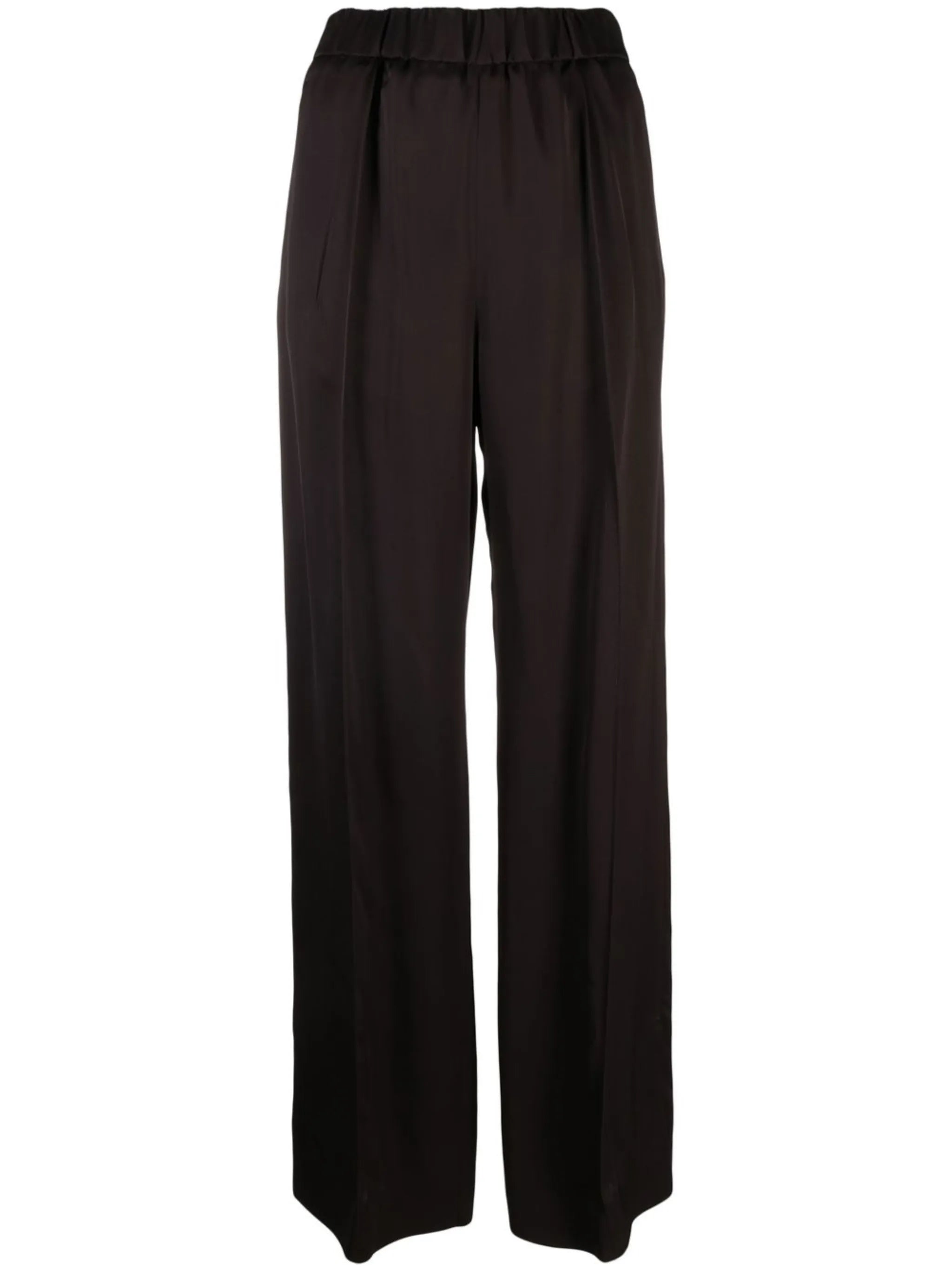 high-waisted wide-leg trousers