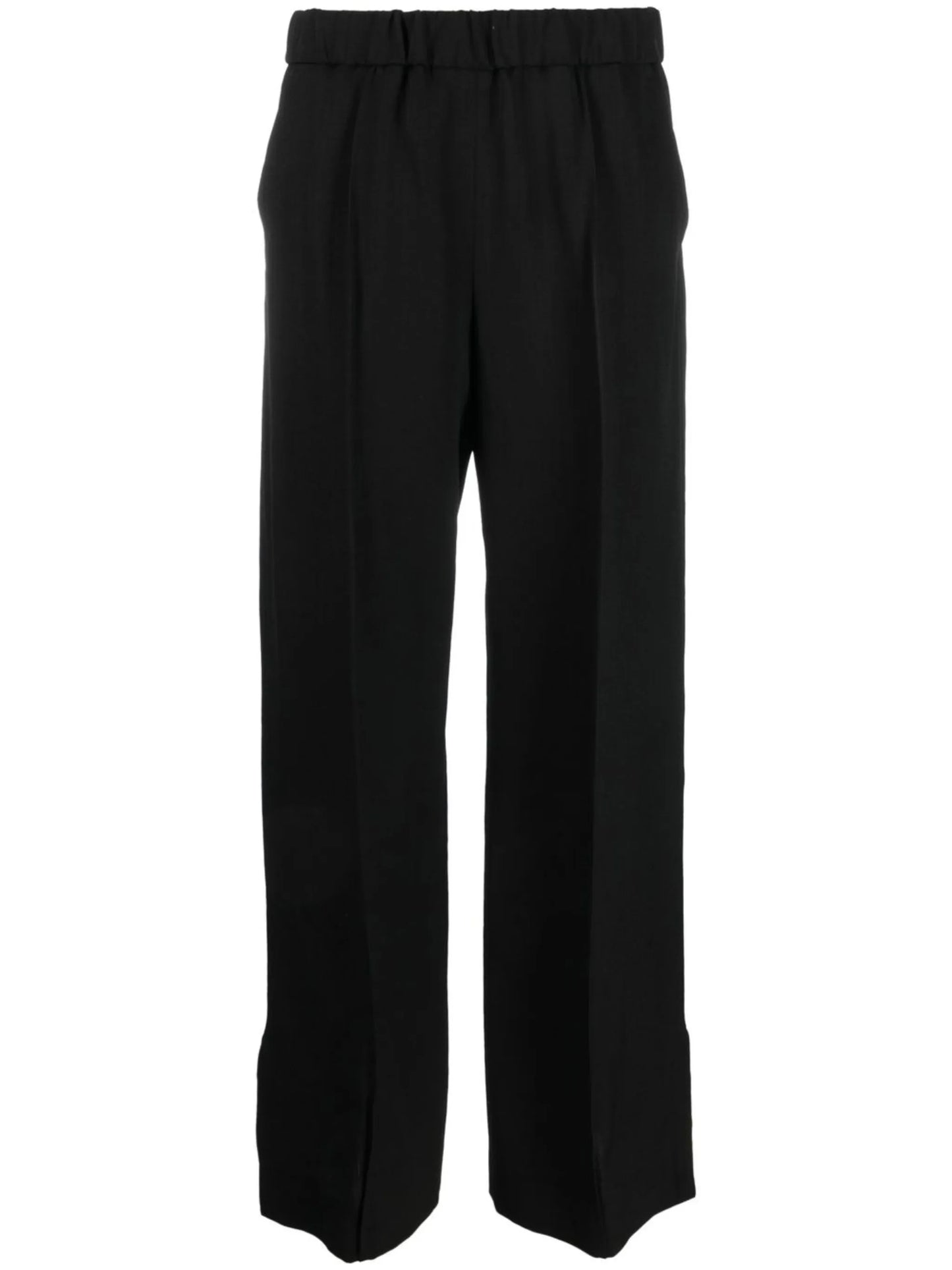 high-waist wide-leg trousers
